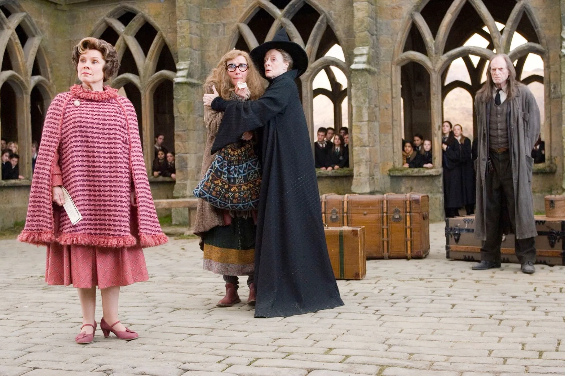 Emma Thompson, Maggie Smith, Imelda Staunton, and David Bradley in Harry Potter and the Order of the Phoenix (2007)