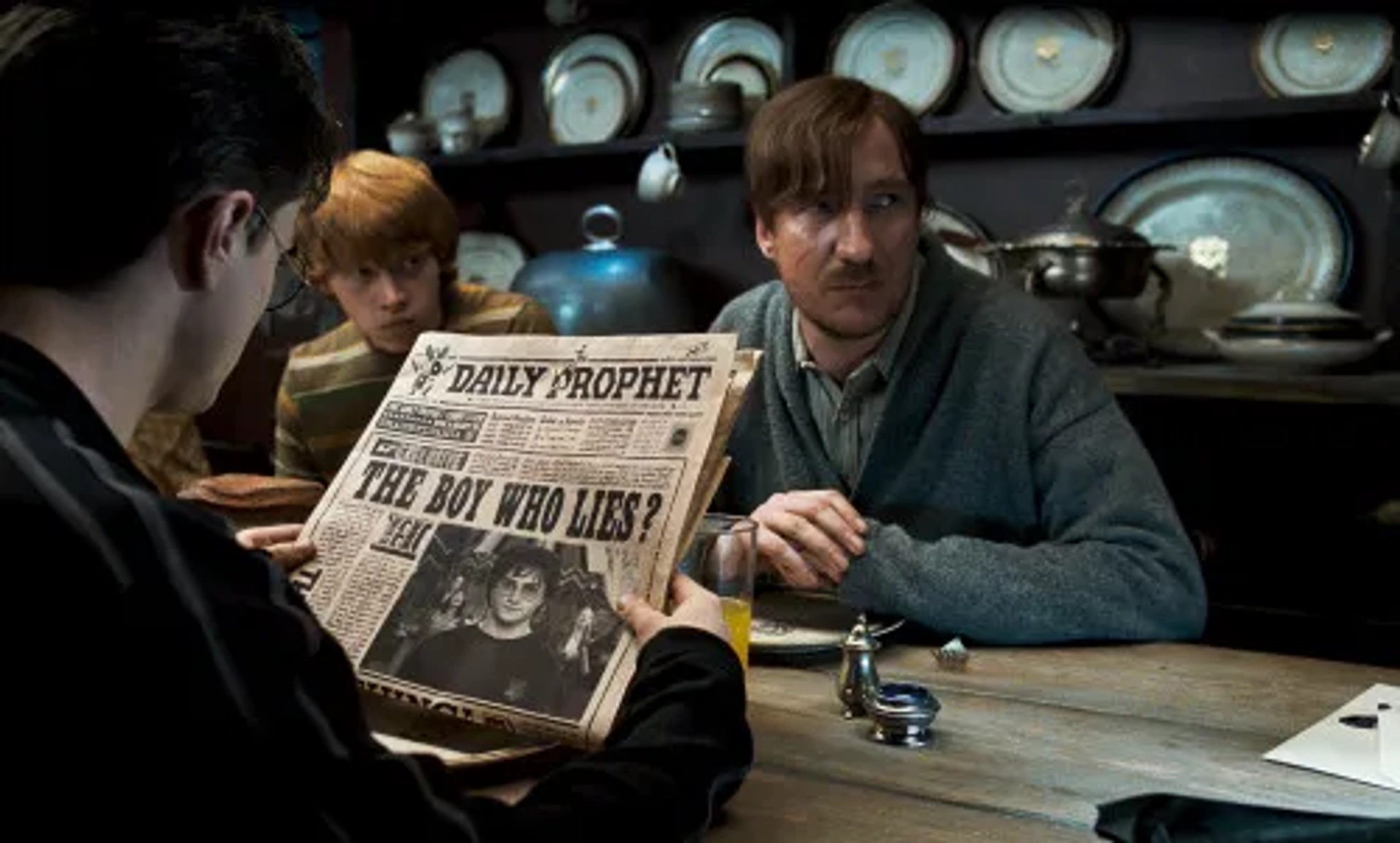 David Thewlis, Rupert Grint, and Daniel Radcliffe in Harry Potter and the Order of the Phoenix (2007)