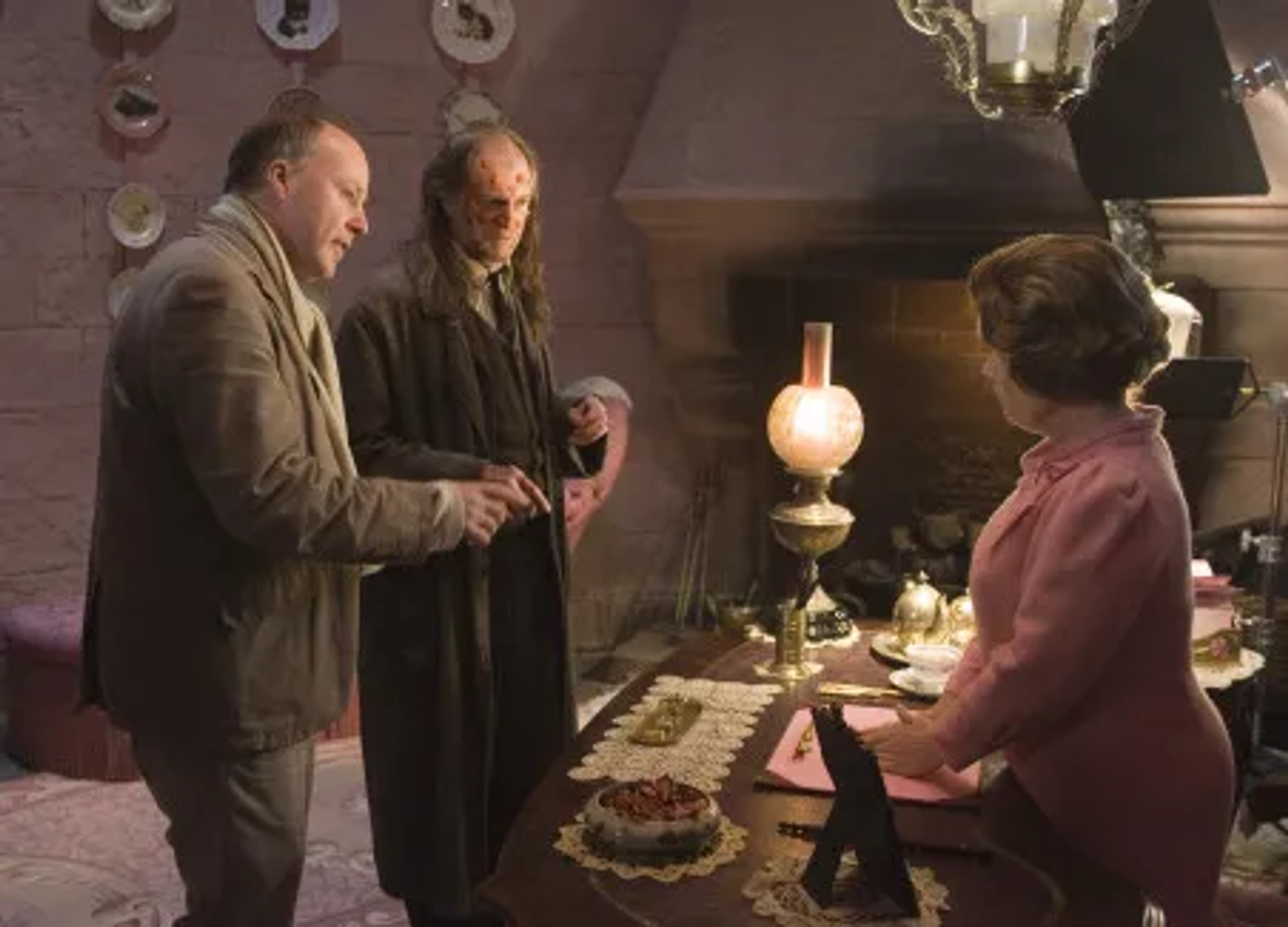 Imelda Staunton, David Bradley, and David Yates in Harry Potter and the Order of the Phoenix (2007)