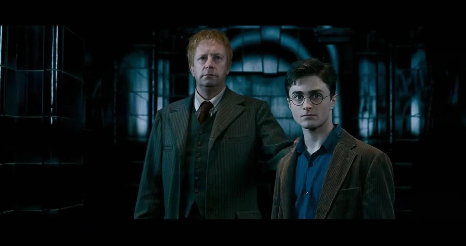 Daniel Radcliffe and Mark Williams in Harry Potter and the Order of the Phoenix (2007)