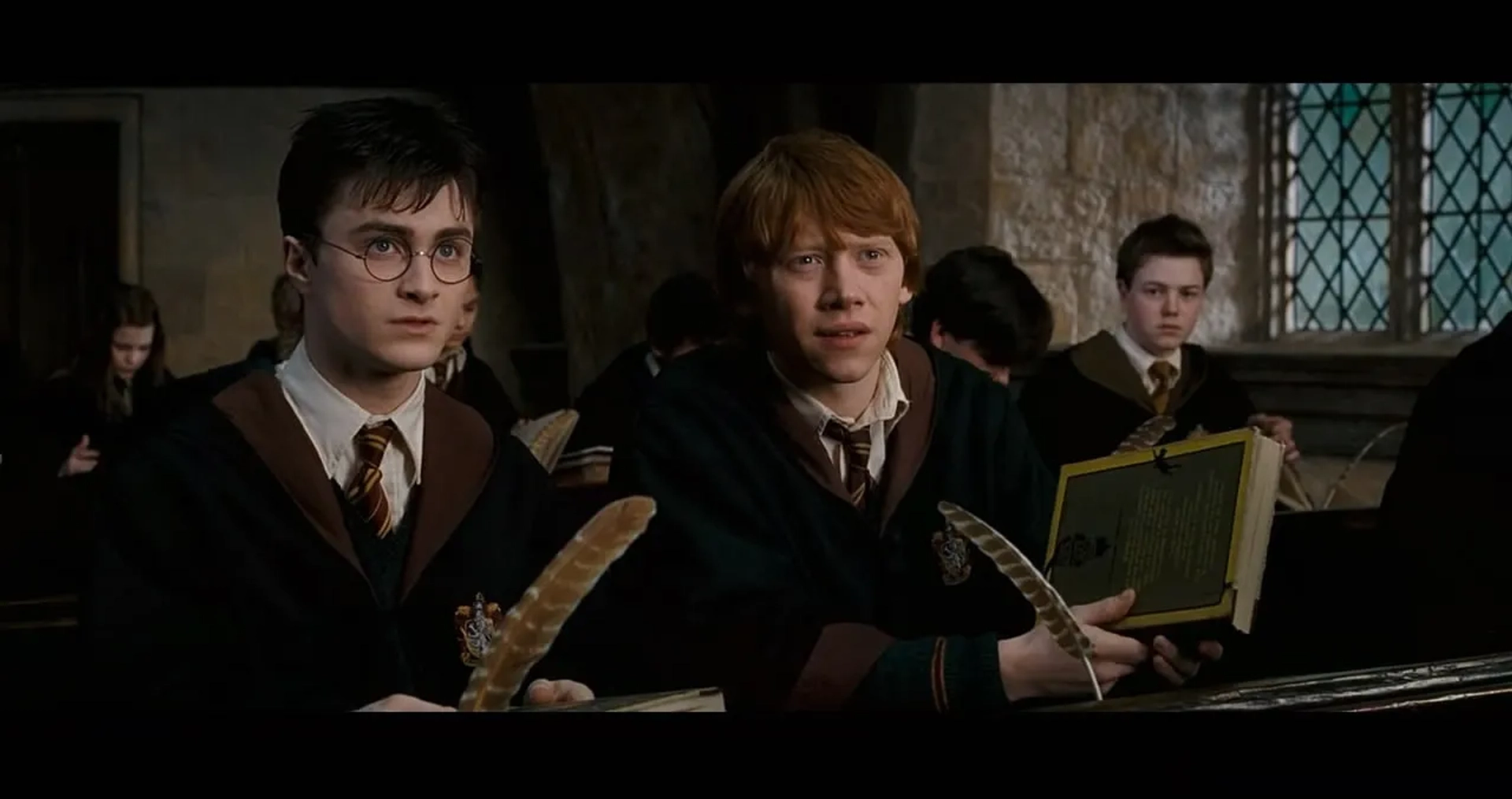 Rupert Grint and Daniel Radcliffe in Harry Potter and the Order of the Phoenix (2007)