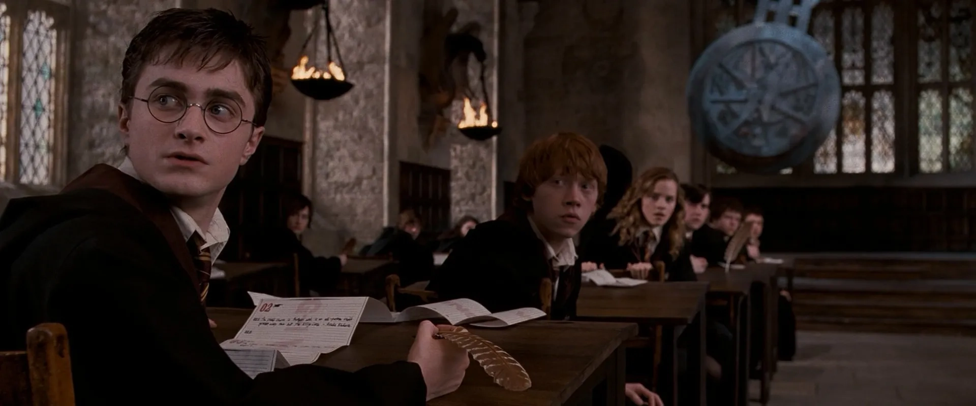 Rupert Grint, Daniel Radcliffe, and Emma Watson in Harry Potter and the Order of the Phoenix (2007)