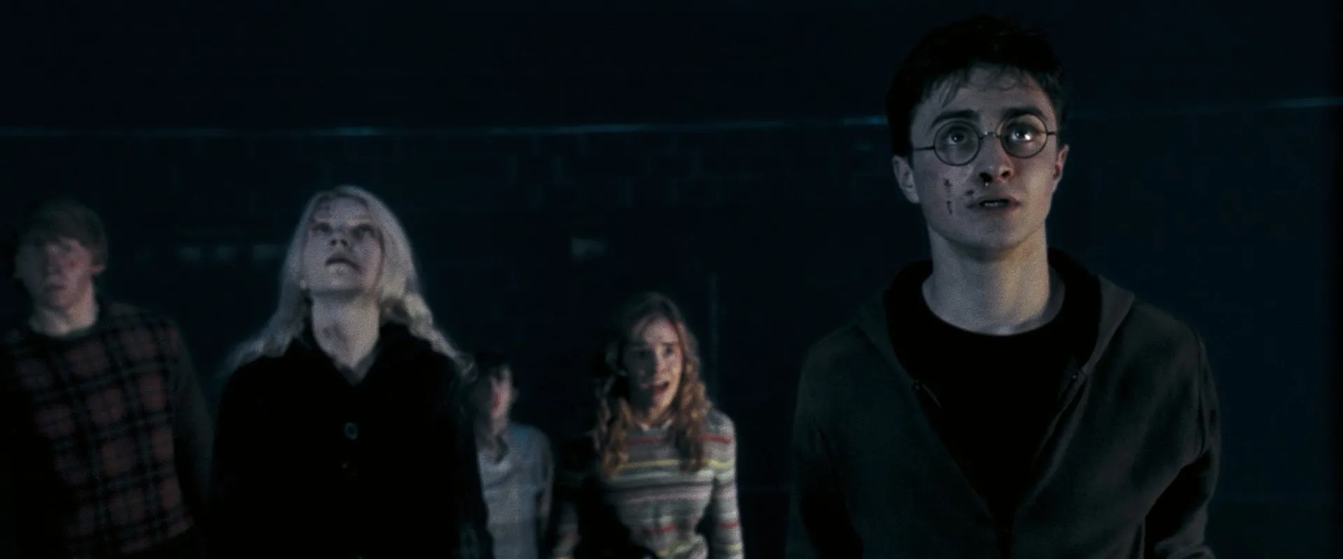 Rupert Grint, Daniel Radcliffe, Emma Watson, and Evanna Lynch in Harry Potter and the Order of the Phoenix (2007)