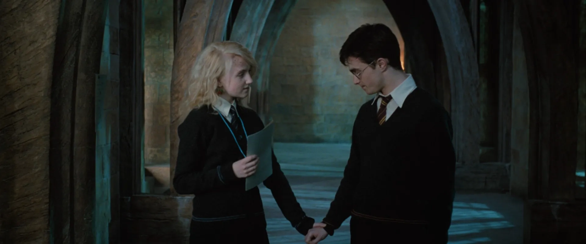 Daniel Radcliffe and Evanna Lynch in Harry Potter and the Order of the Phoenix (2007)