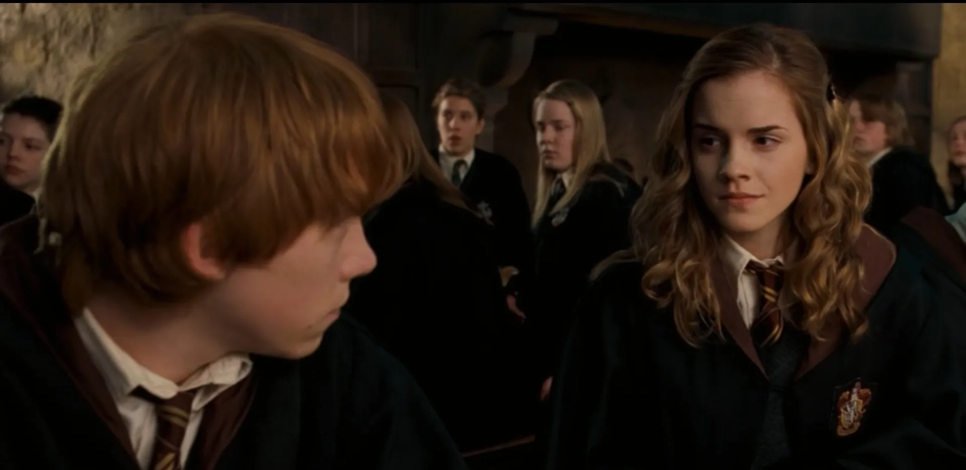 Rupert Grint and Emma Watson in Harry Potter and the Order of the Phoenix (2007)