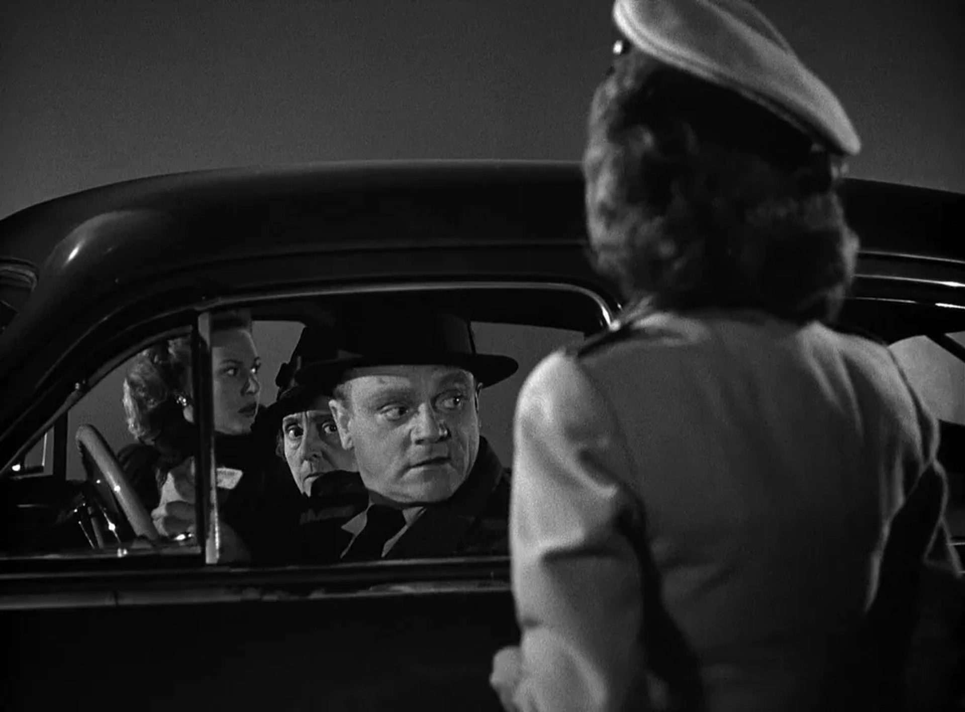 James Cagney, Virginia Mayo, and Margaret Wycherly in White Heat (1949)