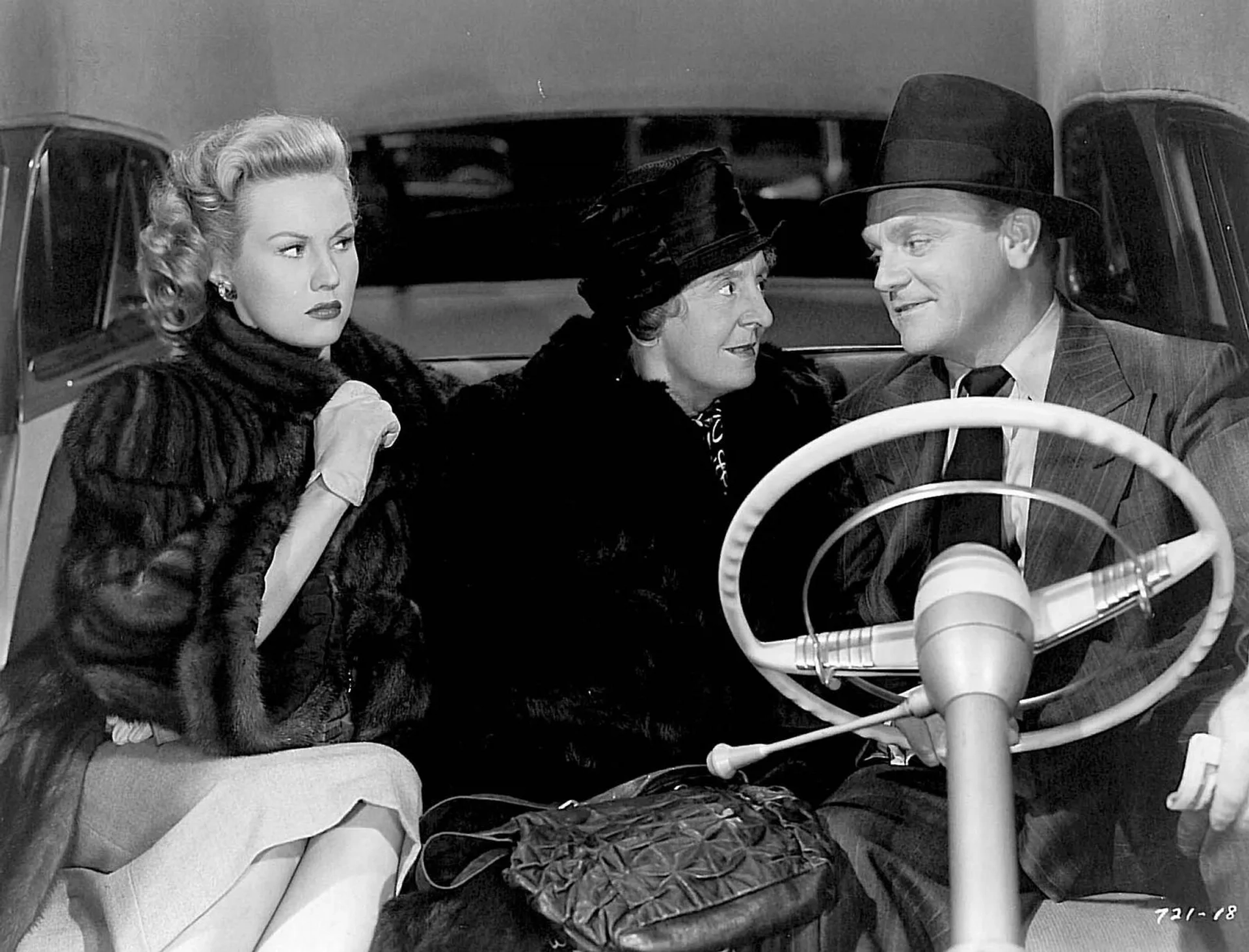 James Cagney, Virginia Mayo, and Margaret Wycherly in White Heat (1949)