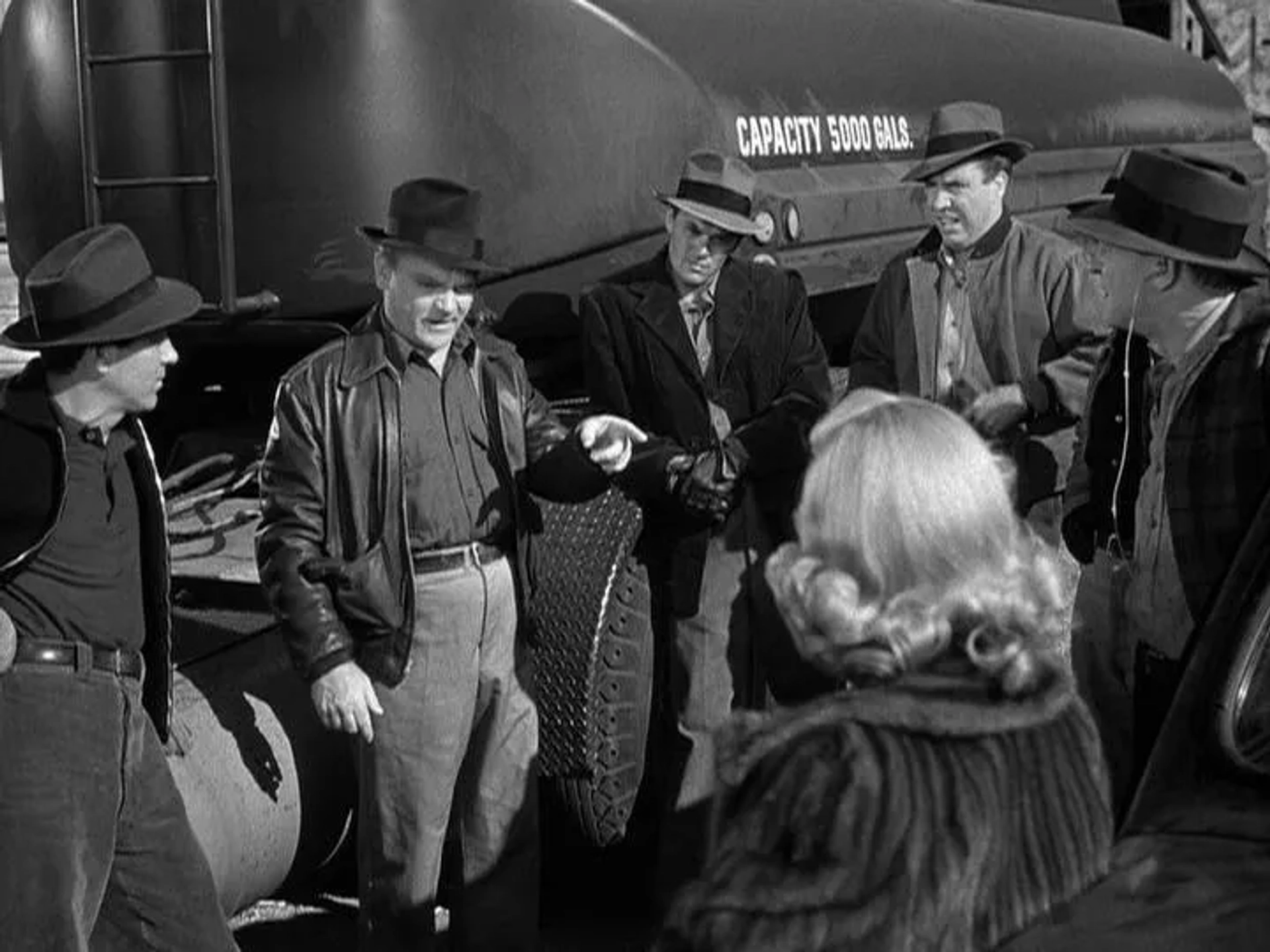 James Cagney, Wally Cassell, G. Pat Collins, Virginia Mayo, and Edmond O'Brien in White Heat (1949)