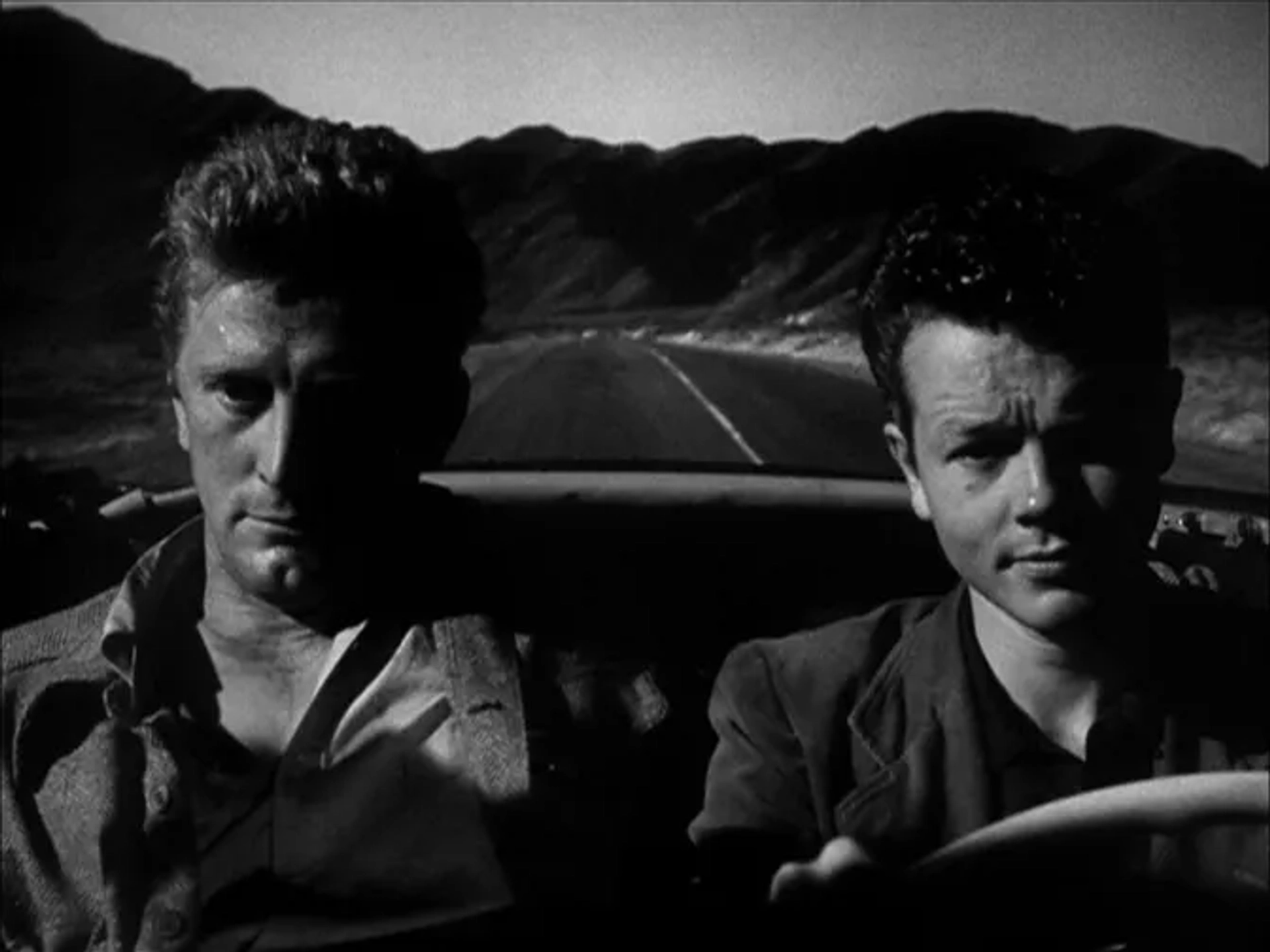 Kirk Douglas and Robert Arthur in Ace in the Hole (1951)