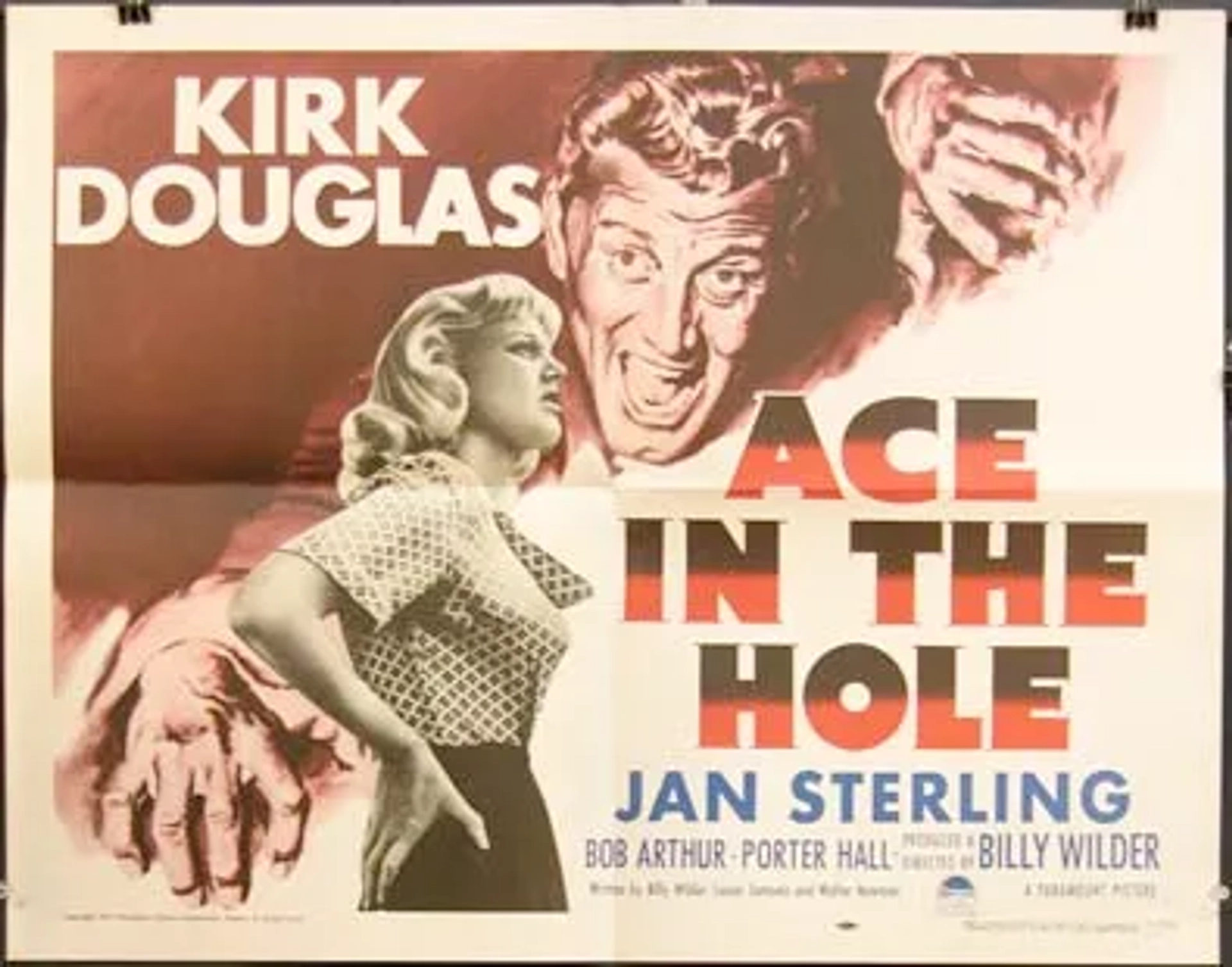 Kirk Douglas and Jan Sterling in Ace in the Hole (1951)