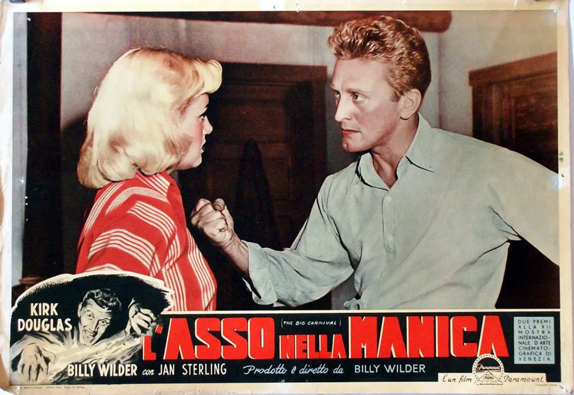 Kirk Douglas and Jan Sterling in Ace in the Hole (1951)