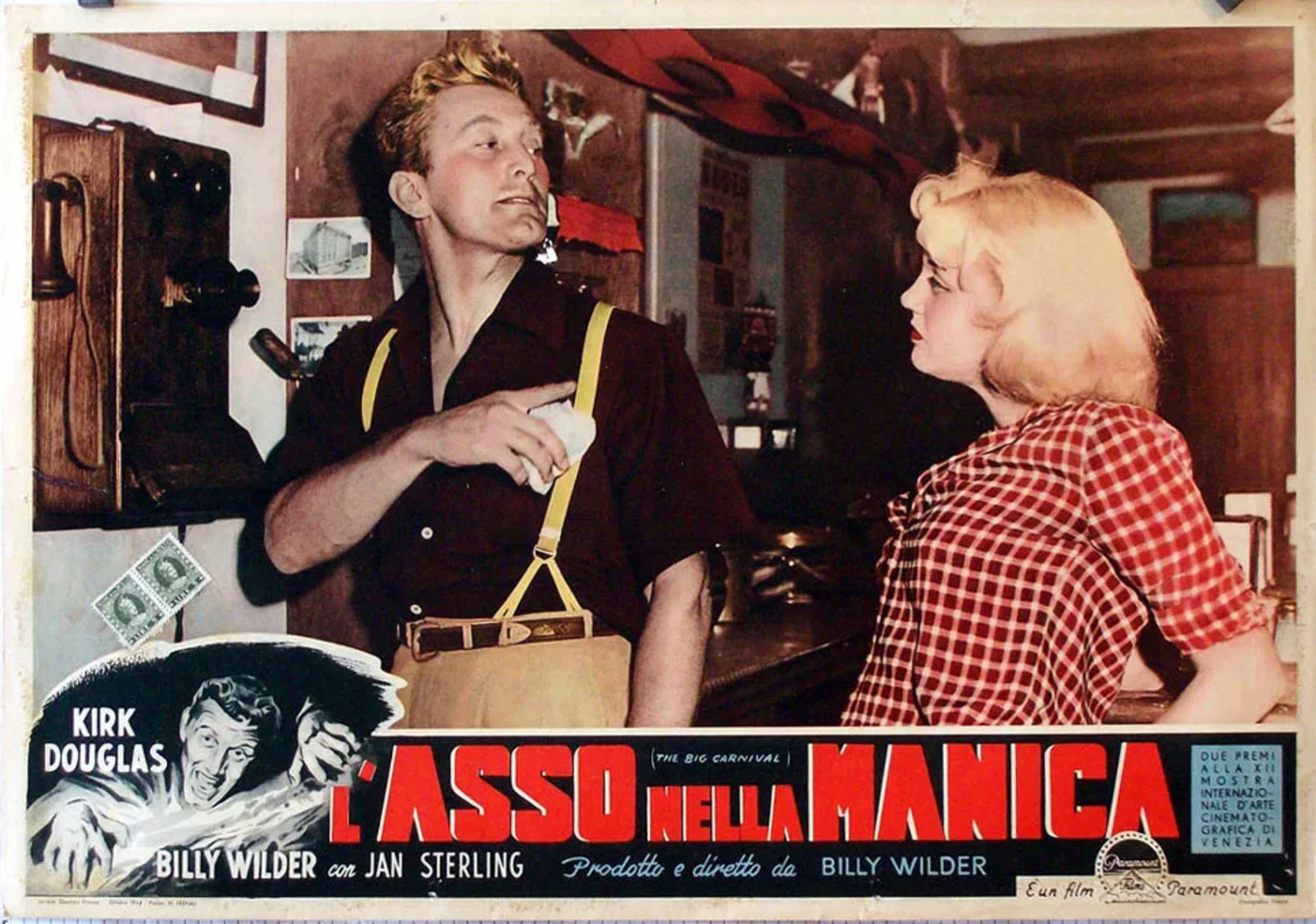 Kirk Douglas and Jan Sterling in Ace in the Hole (1951)