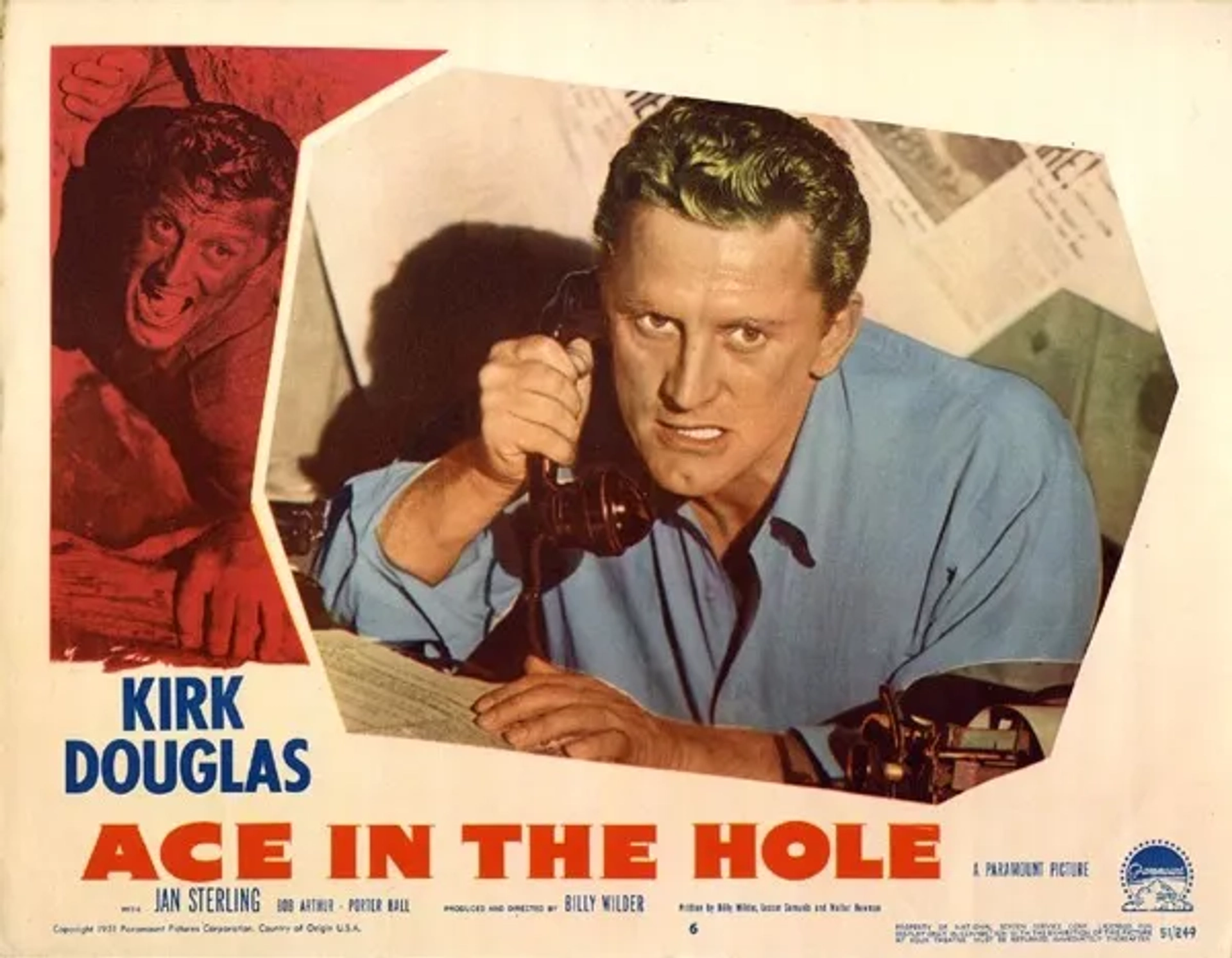 Kirk Douglas in Ace in the Hole (1951)