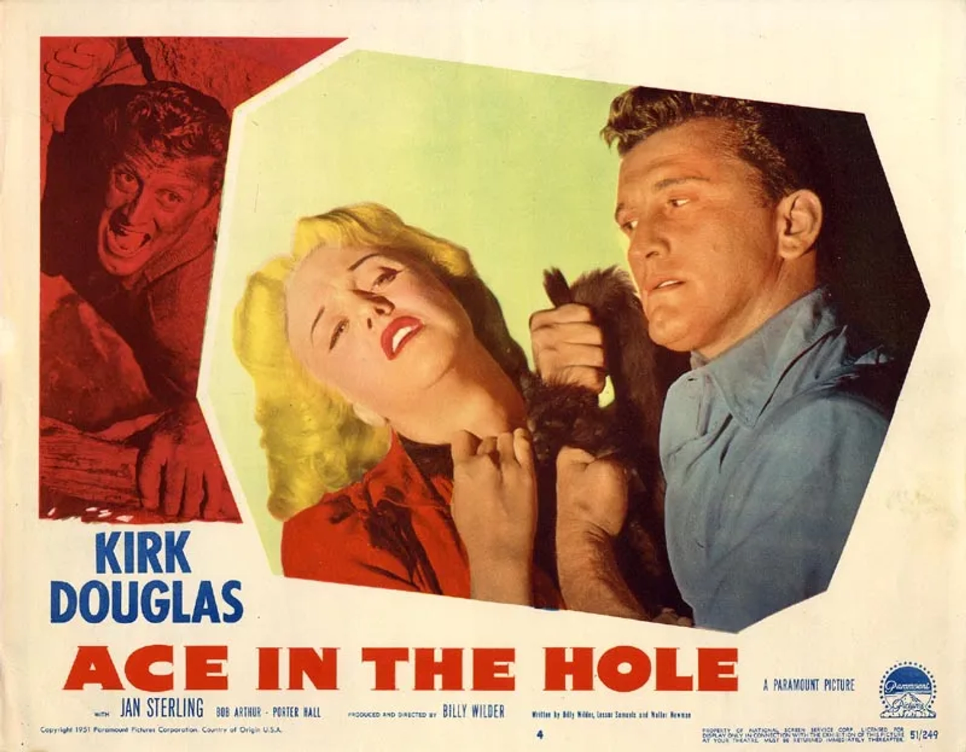 Kirk Douglas and Jan Sterling in Ace in the Hole (1951)