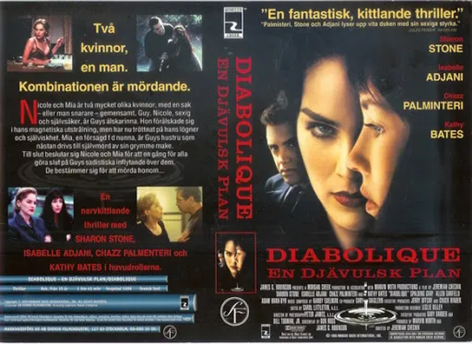 Sharon Stone, Isabelle Adjani, and Chazz Palminteri in Diabolique (1996)