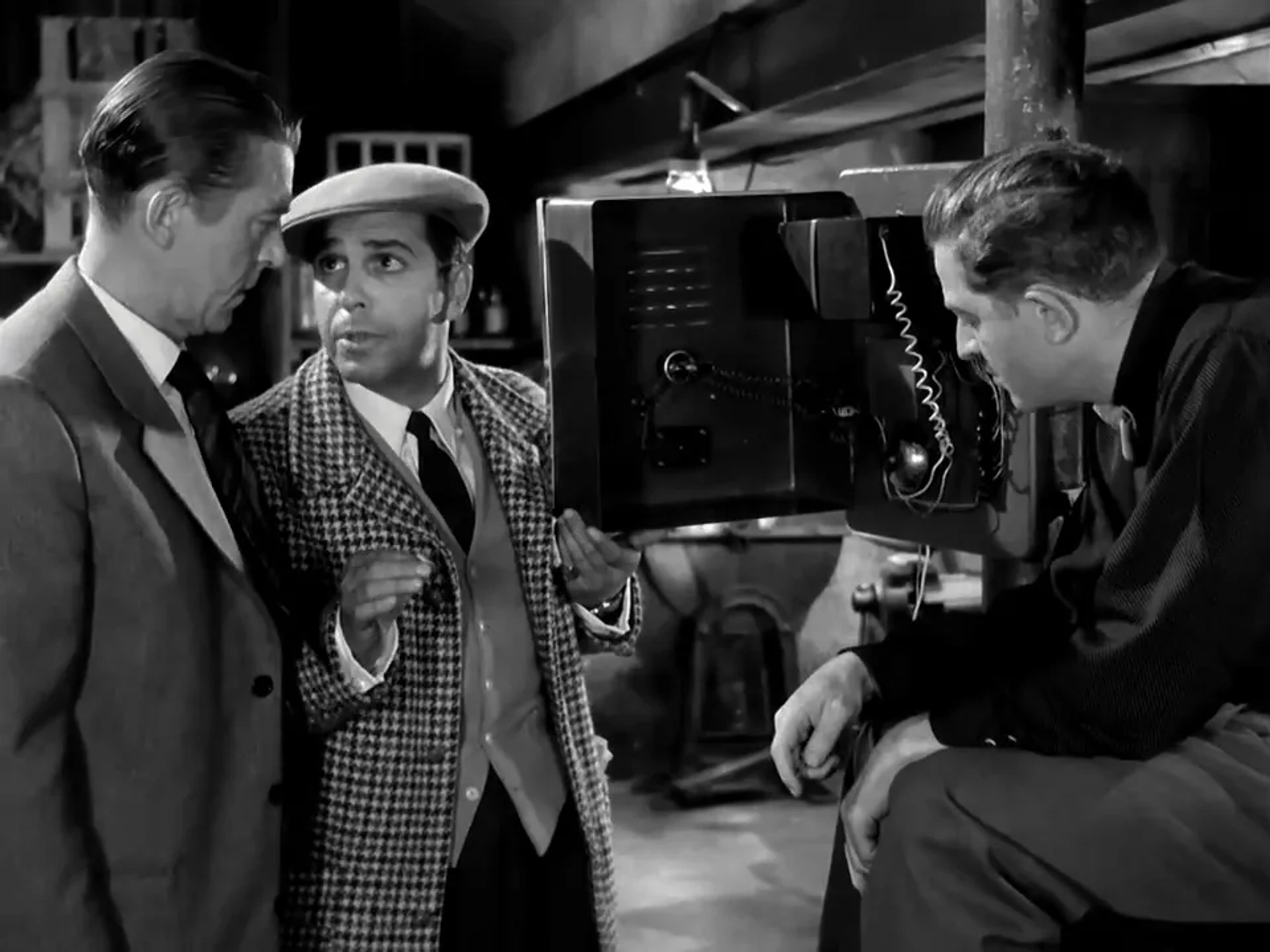 Jules Dassin, Robert Manuel, and Jean Servais in Rififi (1955)