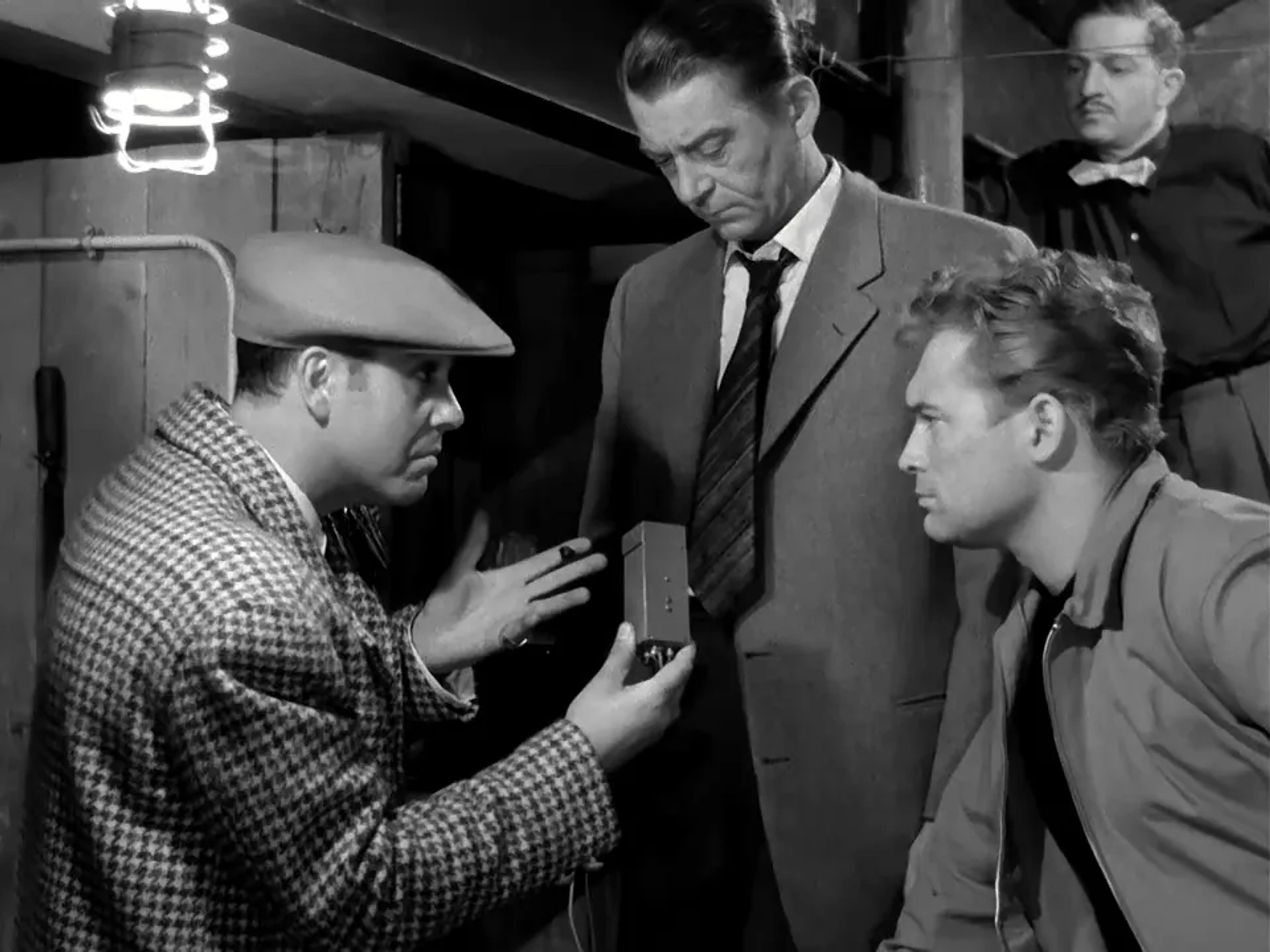 Jules Dassin, Robert Manuel, Carl Möhner, and Jean Servais in Rififi (1955)