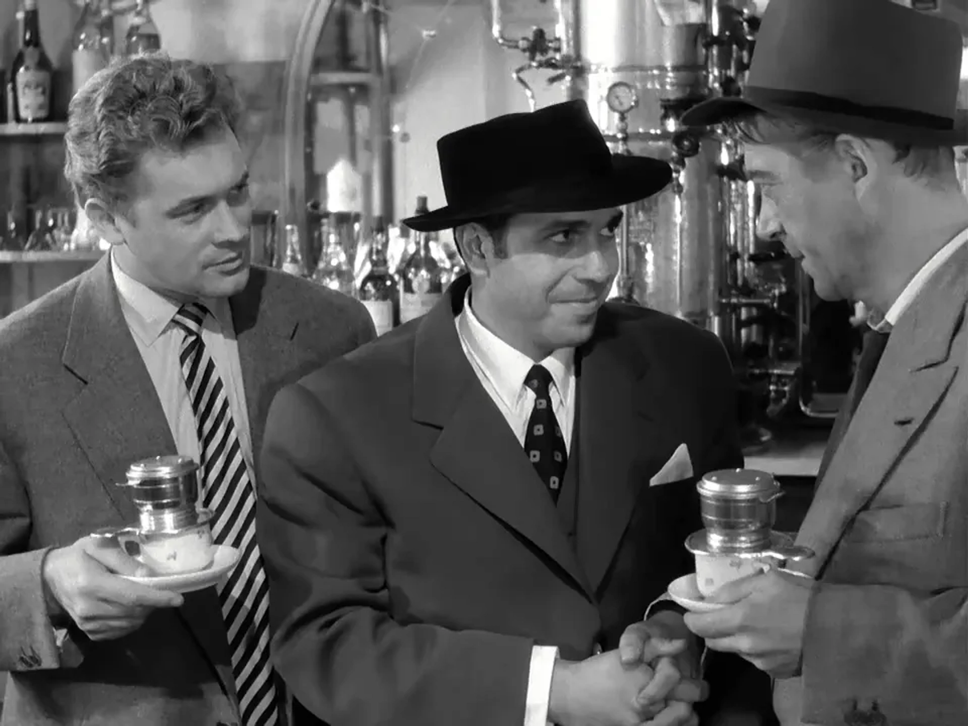 Robert Manuel, Carl Möhner, and Jean Servais in Rififi (1955)