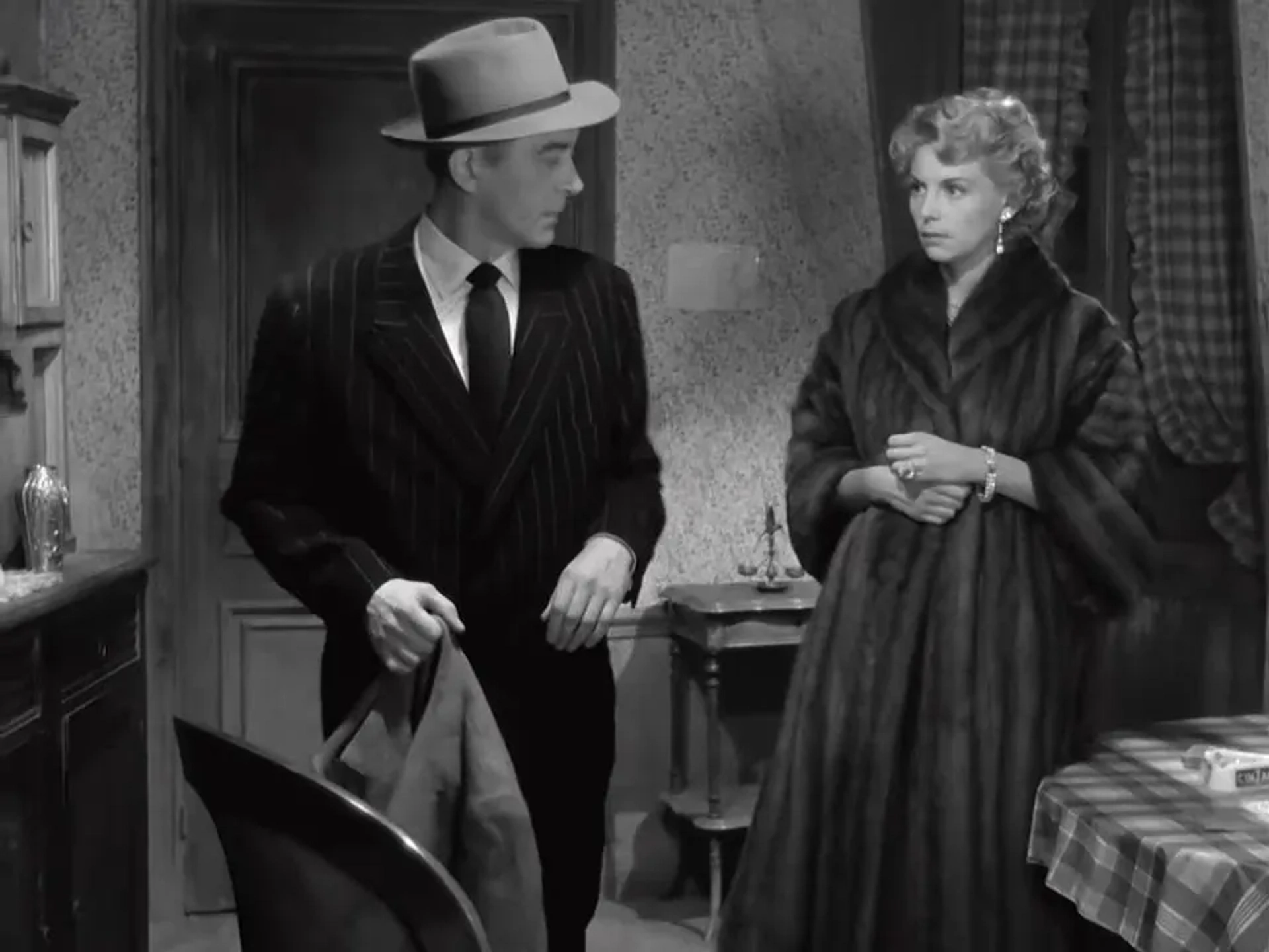 Marie Sabouret and Jean Servais in Rififi (1955)