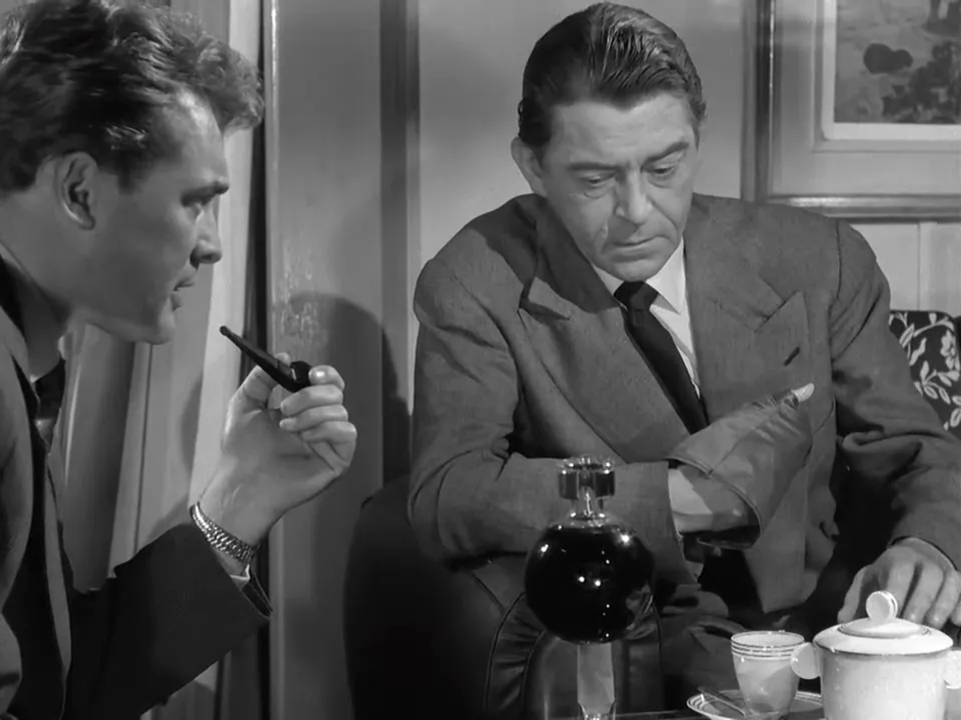 Carl Möhner and Jean Servais in Rififi (1955)