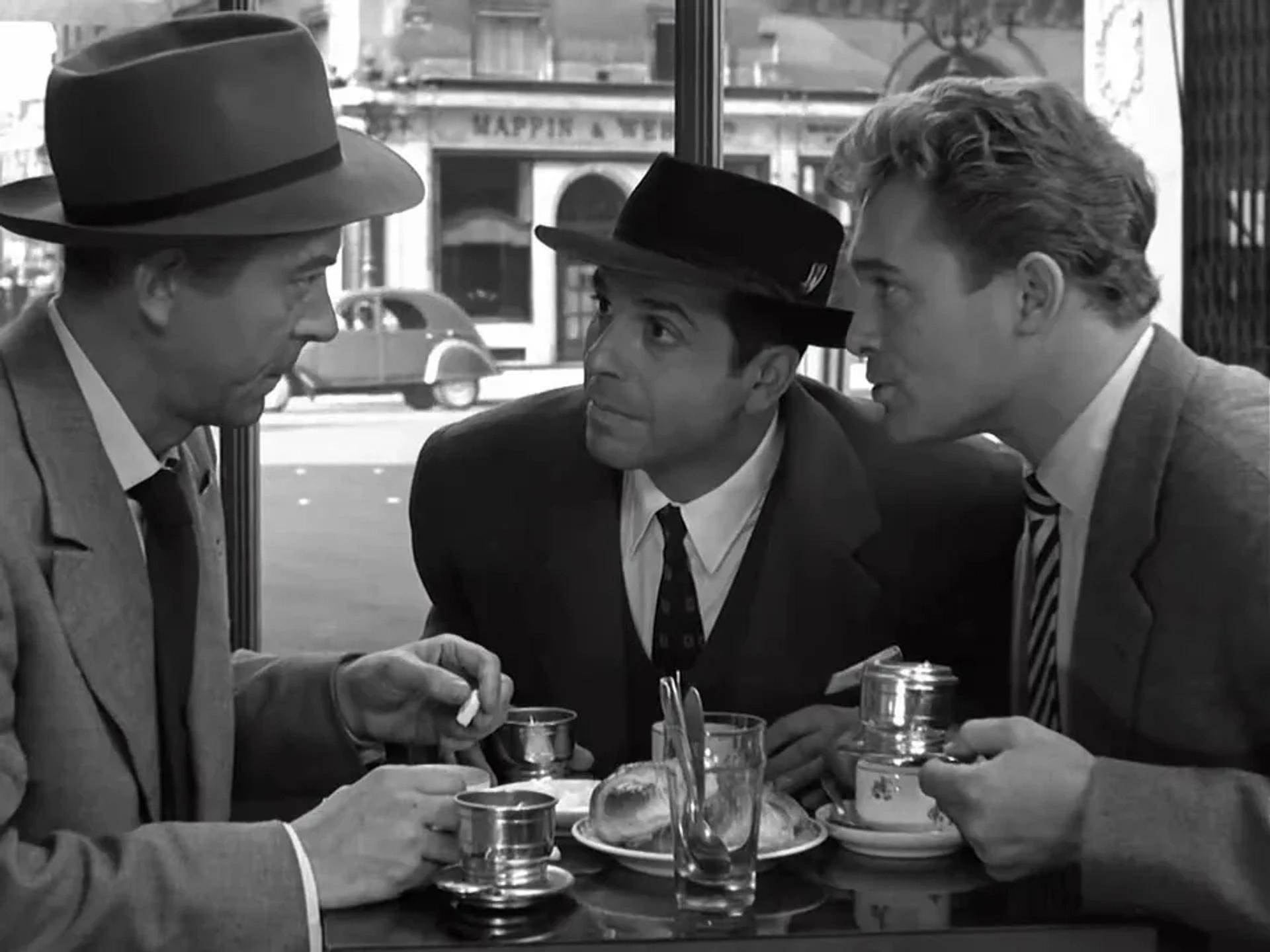 Robert Manuel, Carl Möhner, and Jean Servais in Rififi (1955)