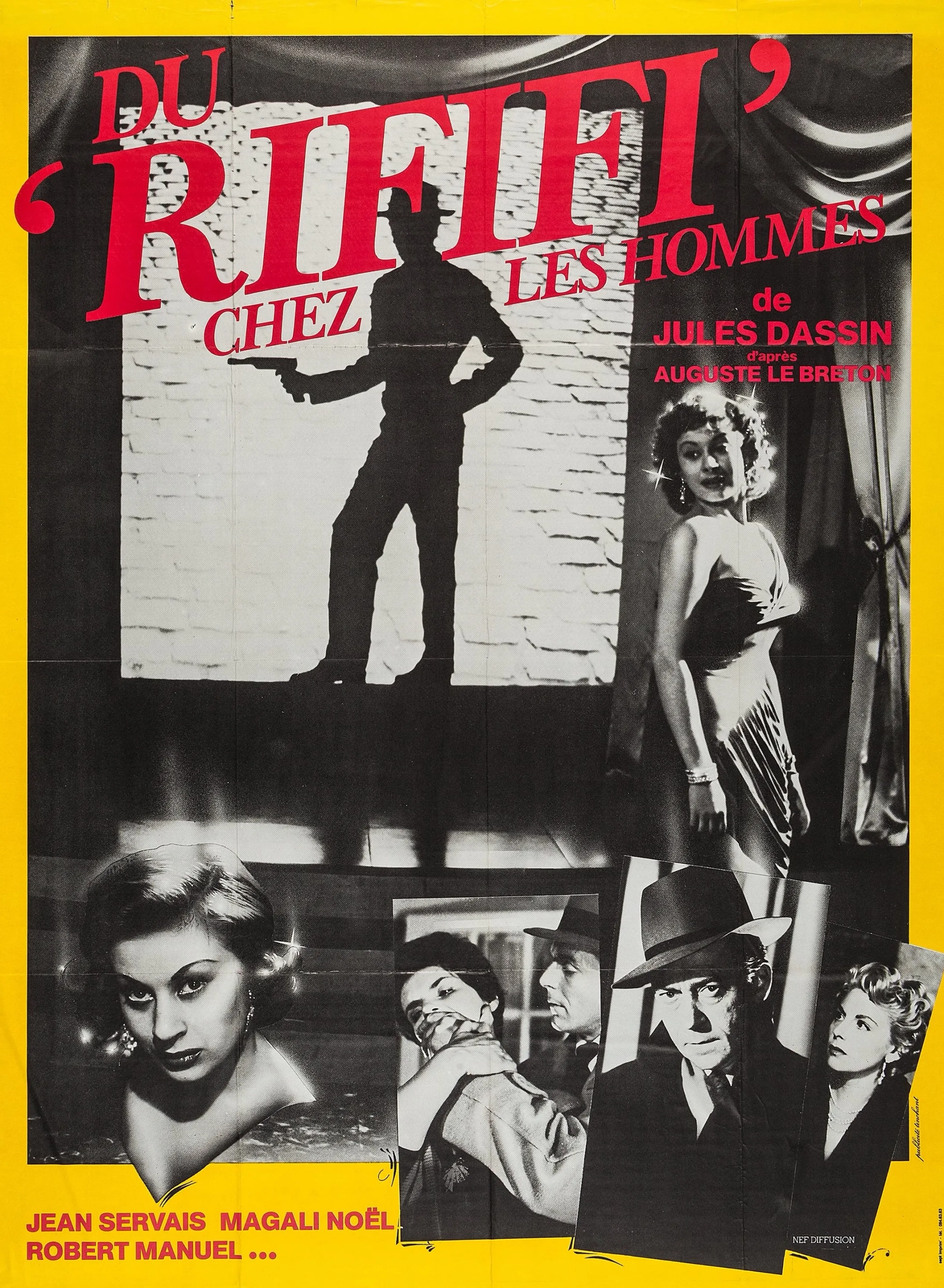 Magali Noël, Marie Sabouret, Jean Servais, and Claude Sylvain in Rififi (1955)