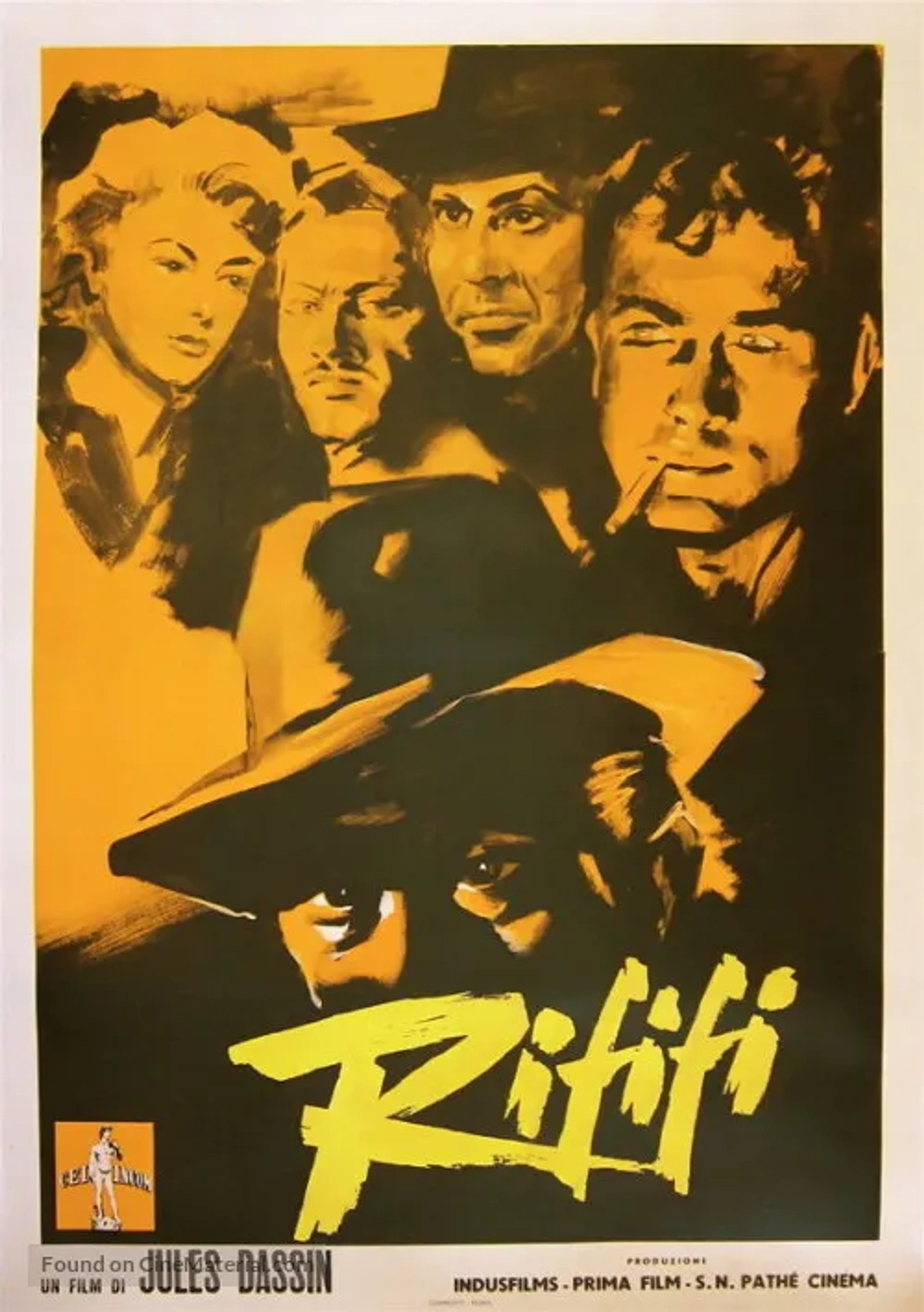 Jules Dassin, Robert Manuel, Carl Möhner, Marie Sabouret, and Jean Servais in Rififi (1955)