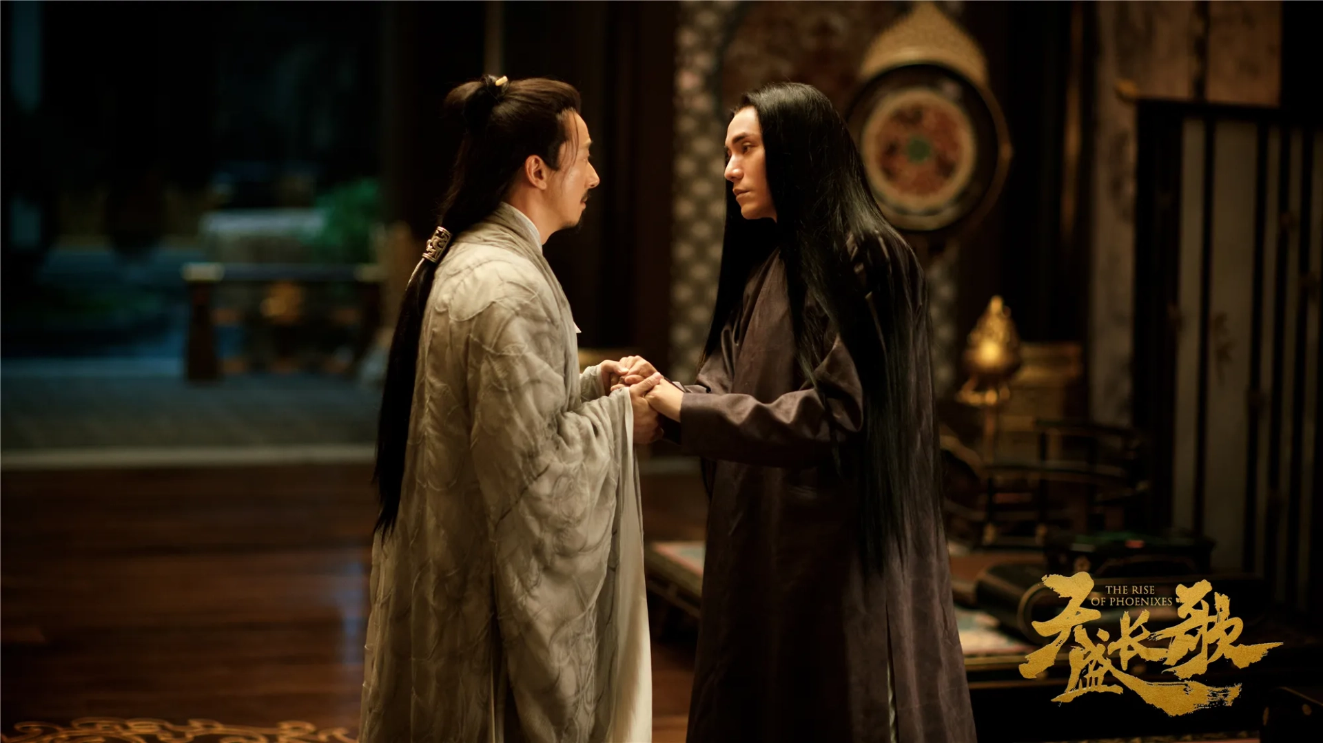 Lixin Zhao and Kun Chen in The Rise of Phoenixes (2018)