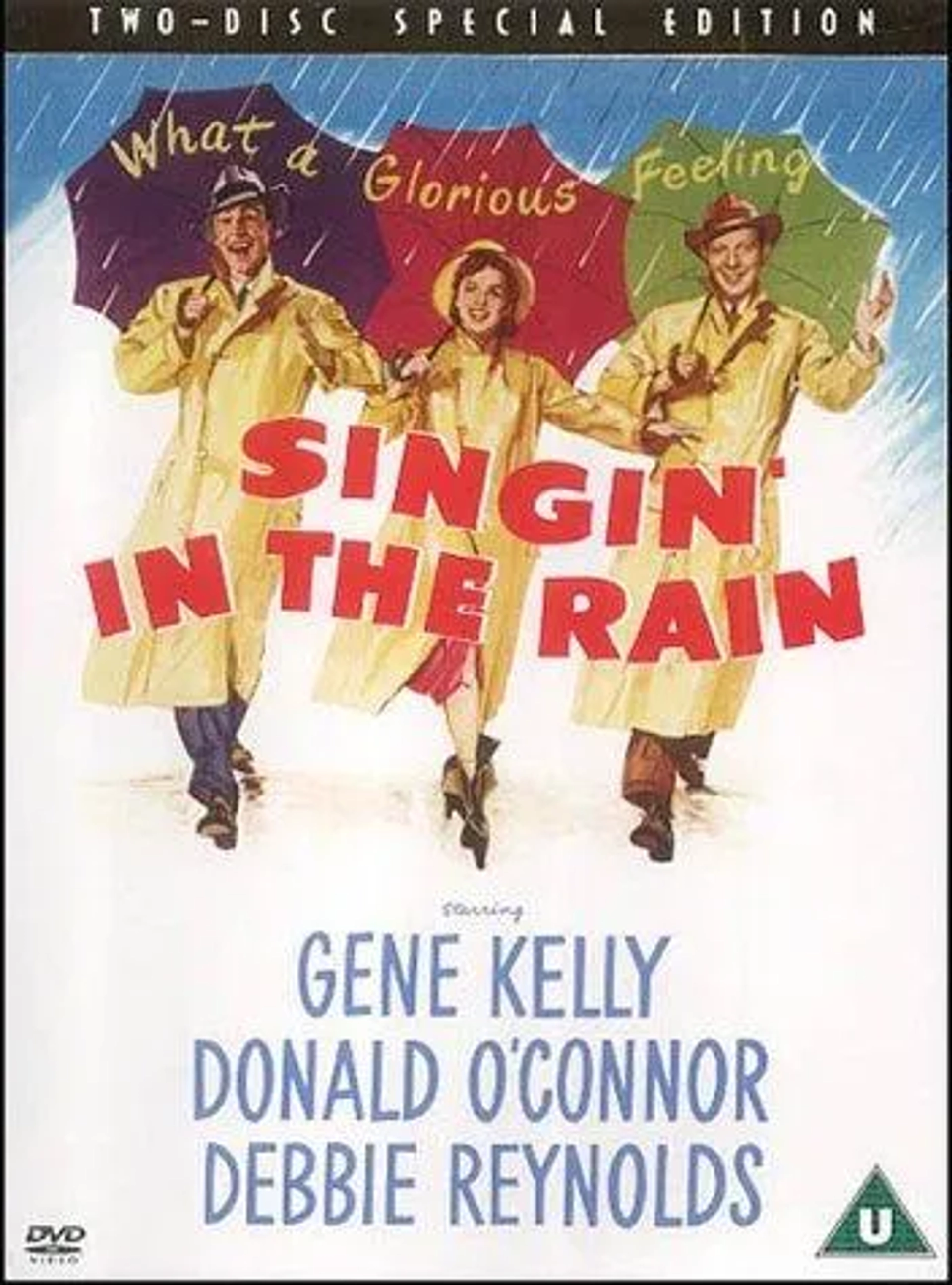 Gene Kelly, Debbie Reynolds, and Donald O'Connor in Singin' in the Rain (1952)