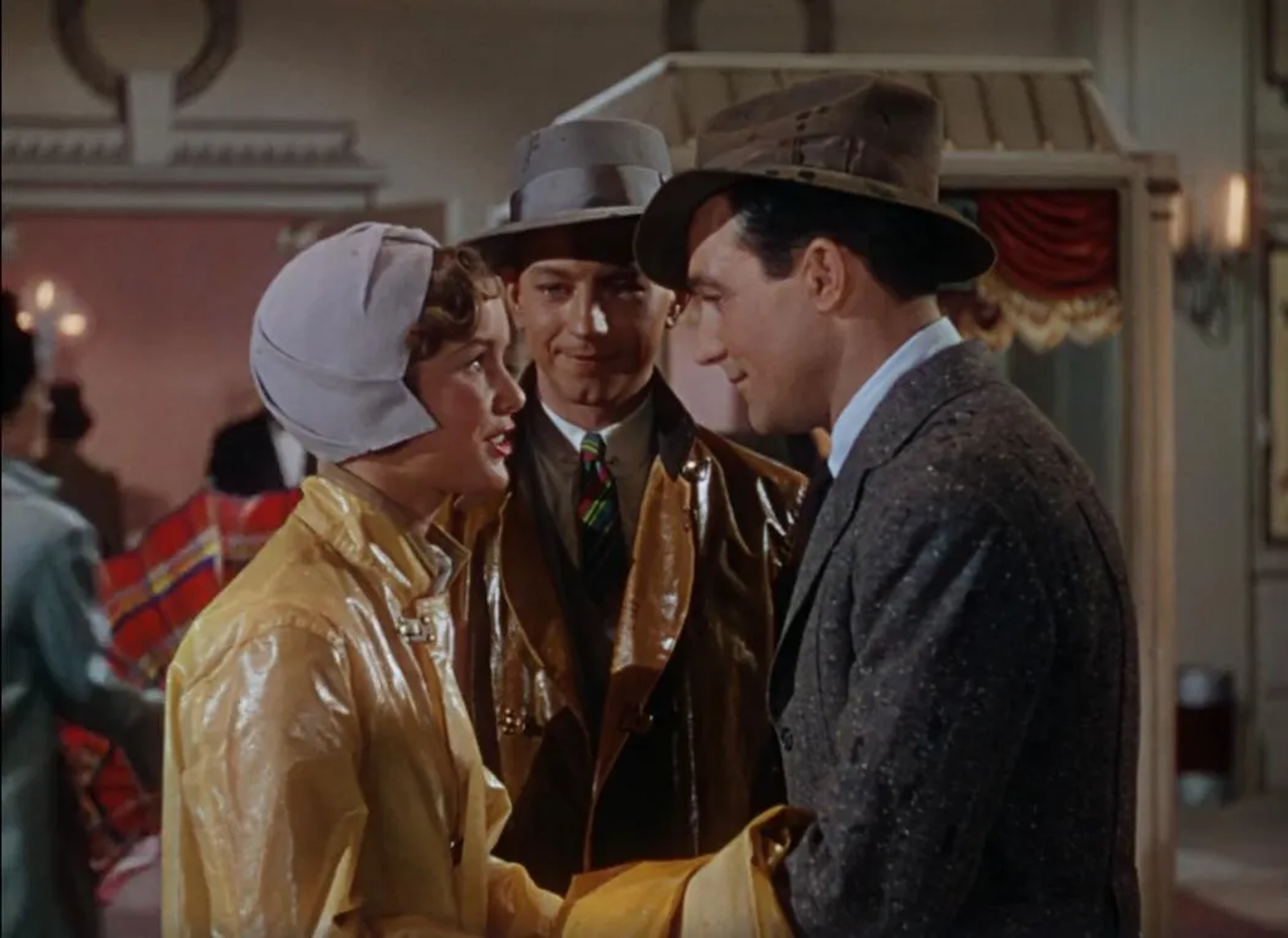 Gene Kelly, Debbie Reynolds, and Donald O'Connor in Singin' in the Rain (1952)