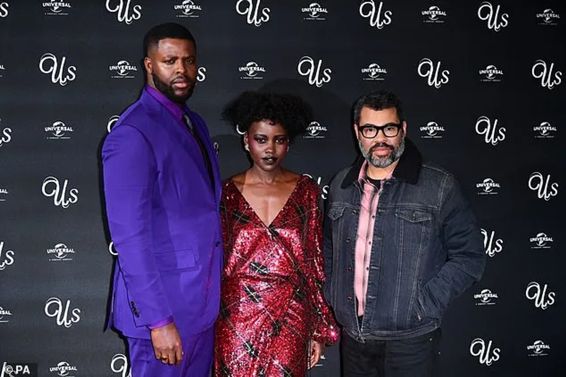 Jordan Peele, Lupita Nyong'o, and Winston Duke in Us (2019)