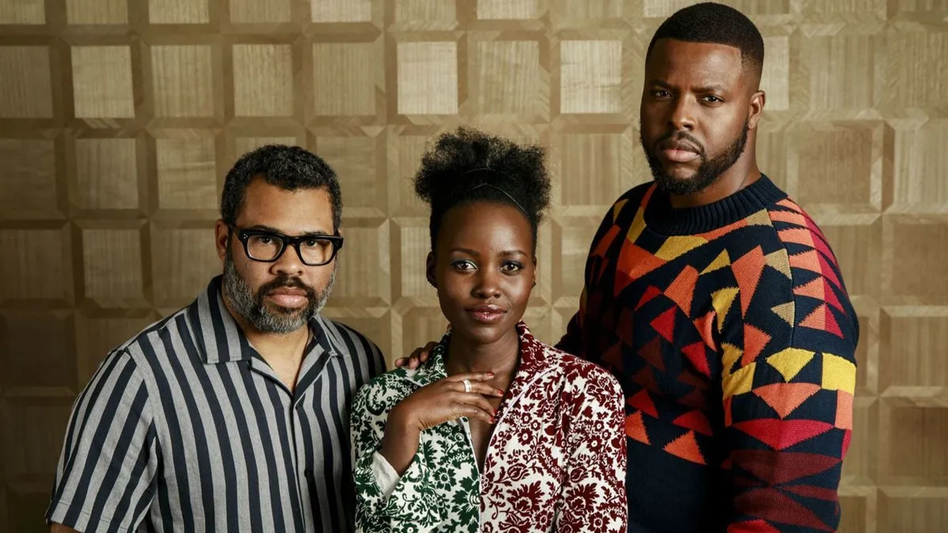 Jordan Peele, Lupita Nyong'o, and Winston Duke in Us (2019)