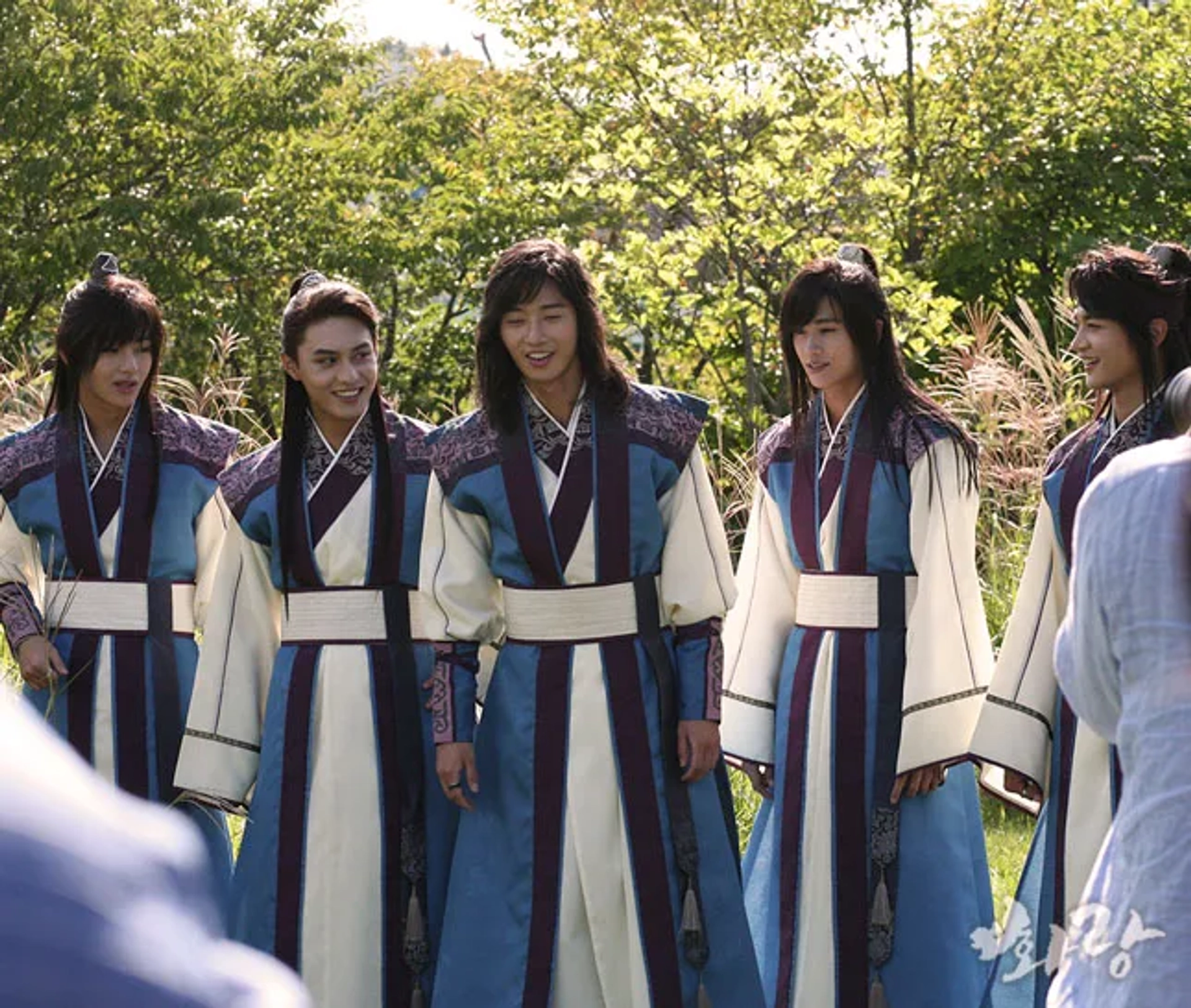 Ji-han Do, Choi Minho, Park Hyung-sik, Park Seo-joon, and V in Hwarang: The Poet Warrior Youth (2016)