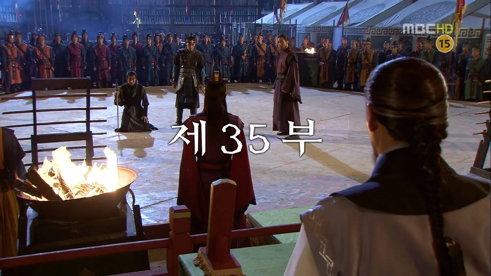 Ahn Kil-kang, Tae-woong Eom, Jeong Ho-bin, and Kim Nam-gil in The Great Queen Seondeok (2009)