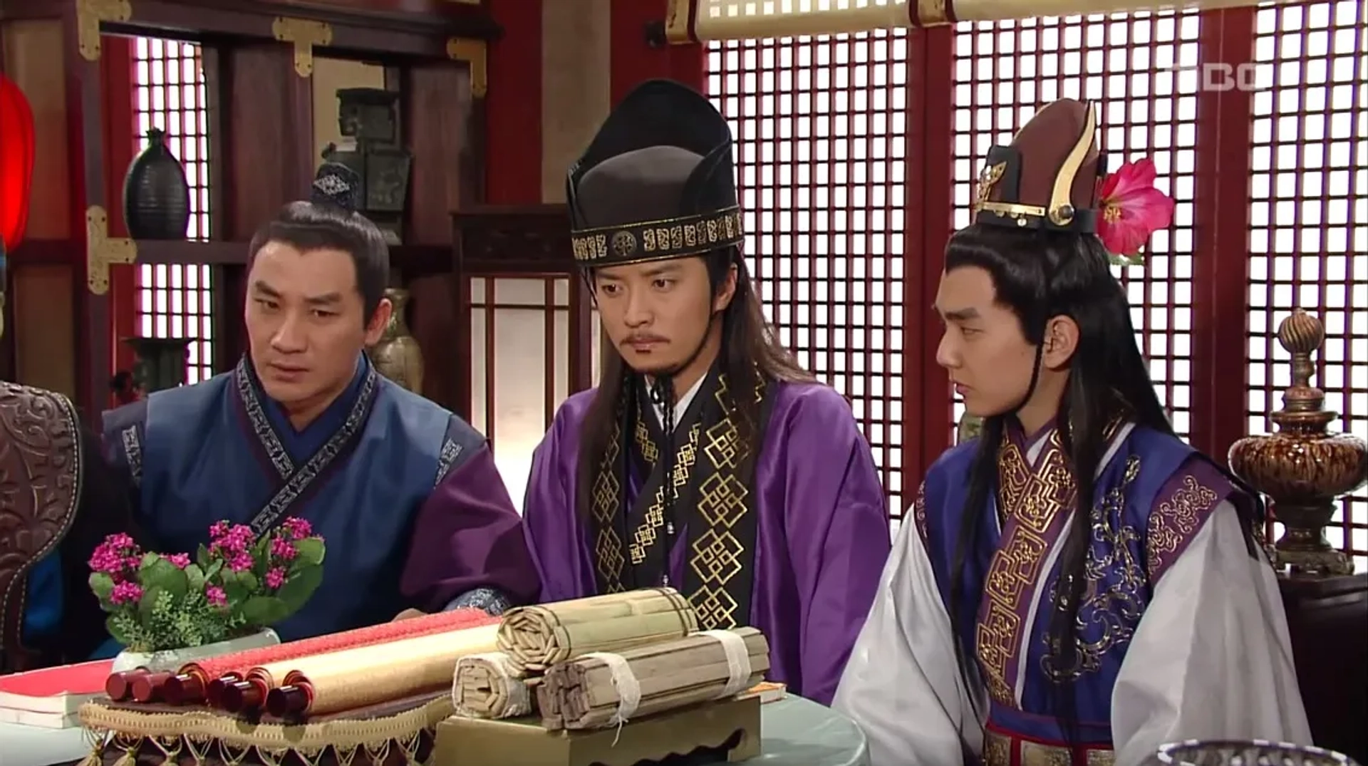 Yoo Seung-ho, Tae-woong Eom, and Gyo-jin In in The Great Queen Seondeok (2009)