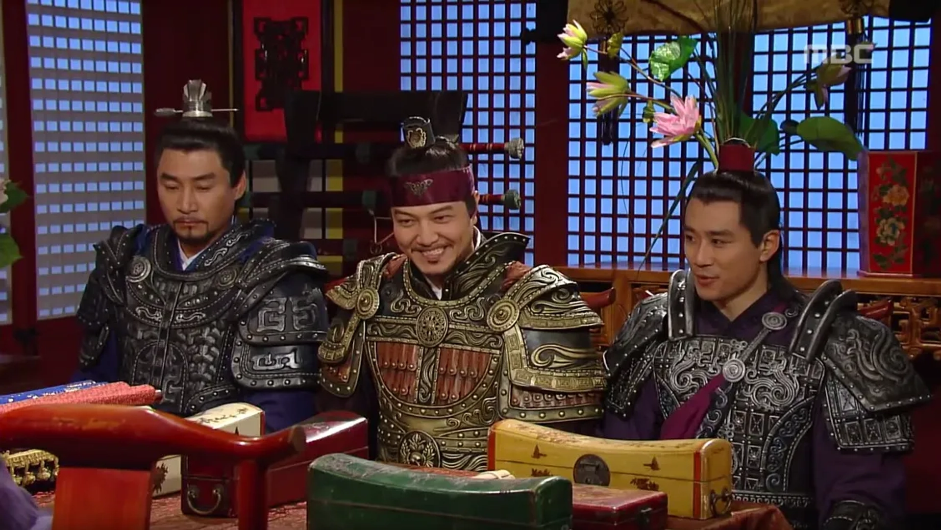 Jeong Woong-in, Do-bin Baek, and No-min Jeon in The Great Queen Seondeok (2009)