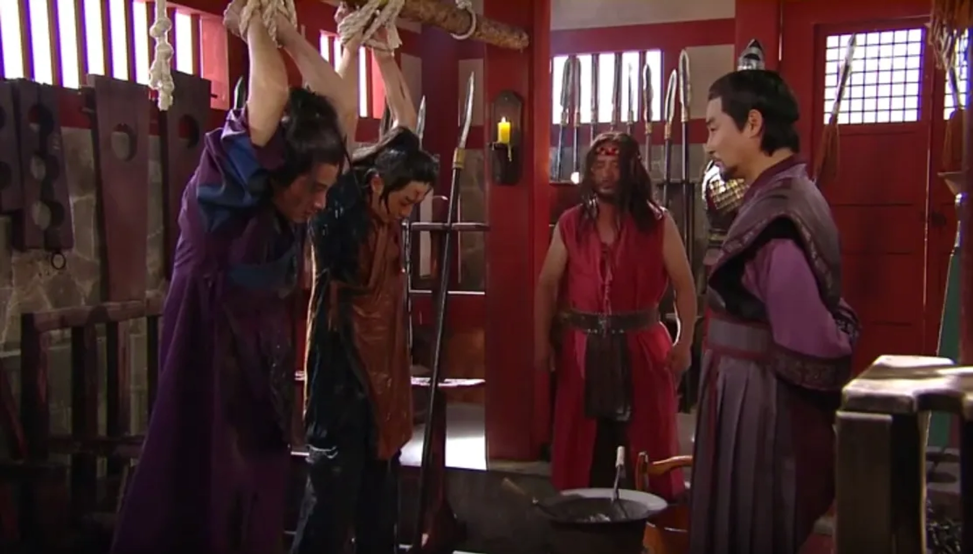 Tae-woong Eom, No-min Jeon, and Seung-hyo Lee in The Great Queen Seondeok (2009)