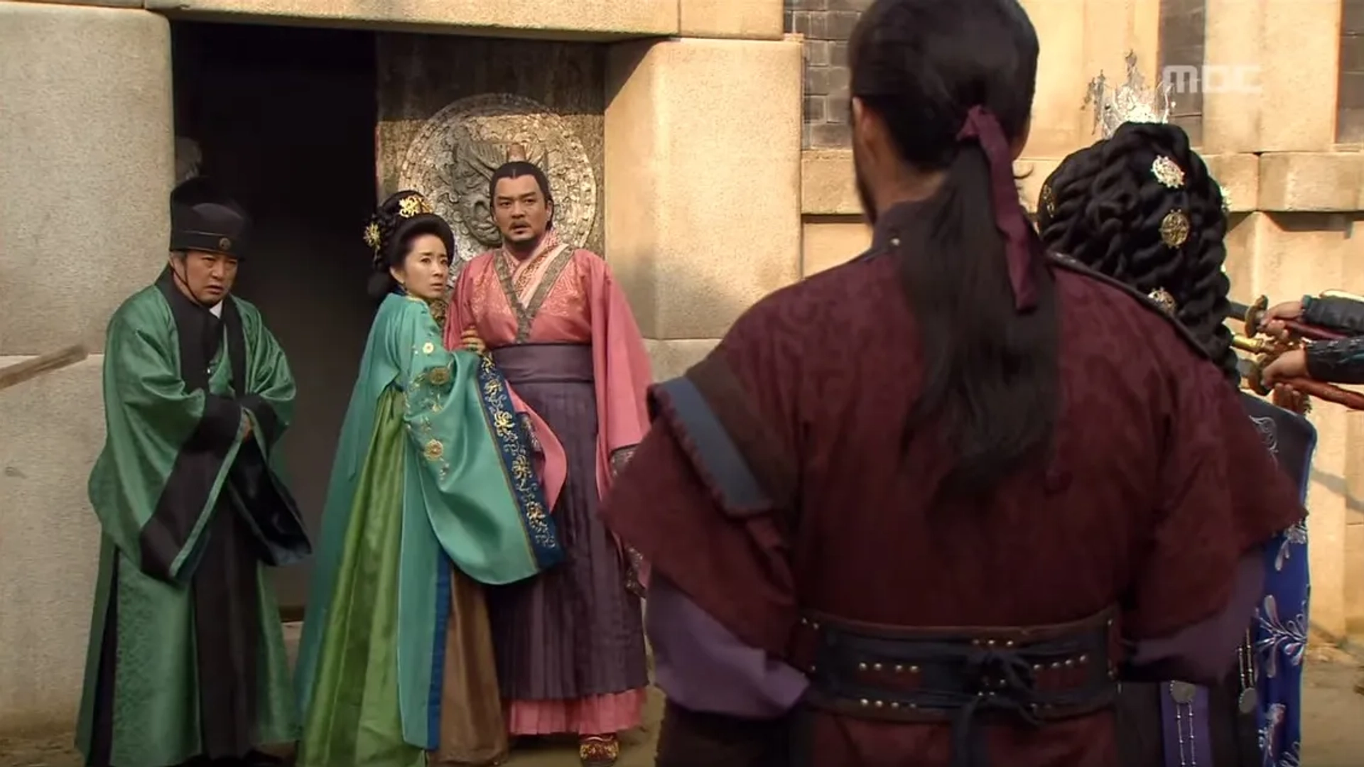 Min-Ki Jo, Ahn Kil-kang, Yoon Yoo-sun, and Hyun-Jung Go in The Great Queen Seondeok (2009)