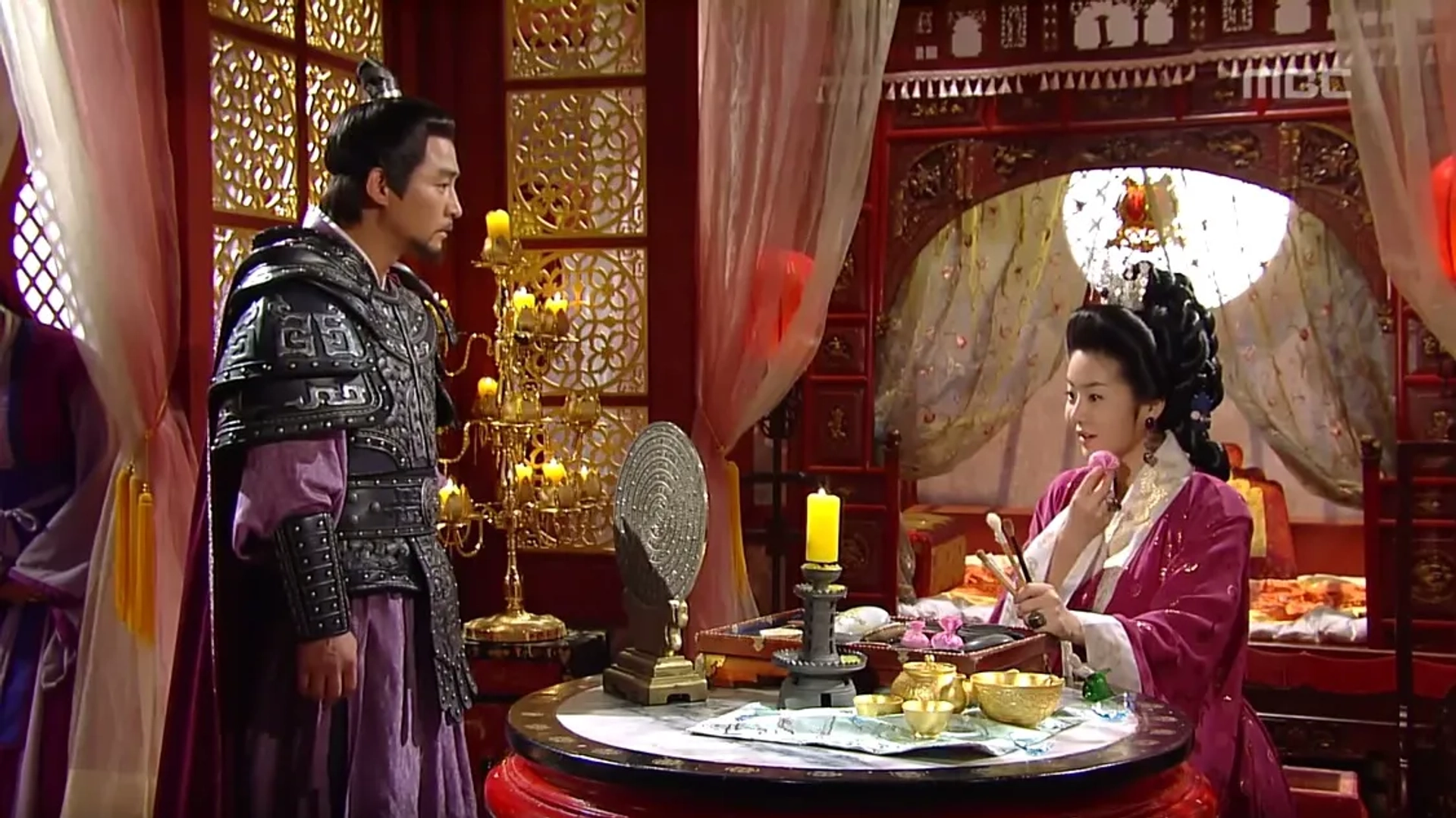 Hyun-Jung Go and No-min Jeon in The Great Queen Seondeok (2009)