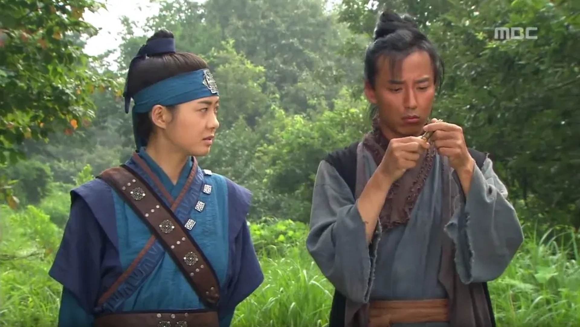 Yo-won Lee and Kim Nam-gil in The Great Queen Seondeok (2009)