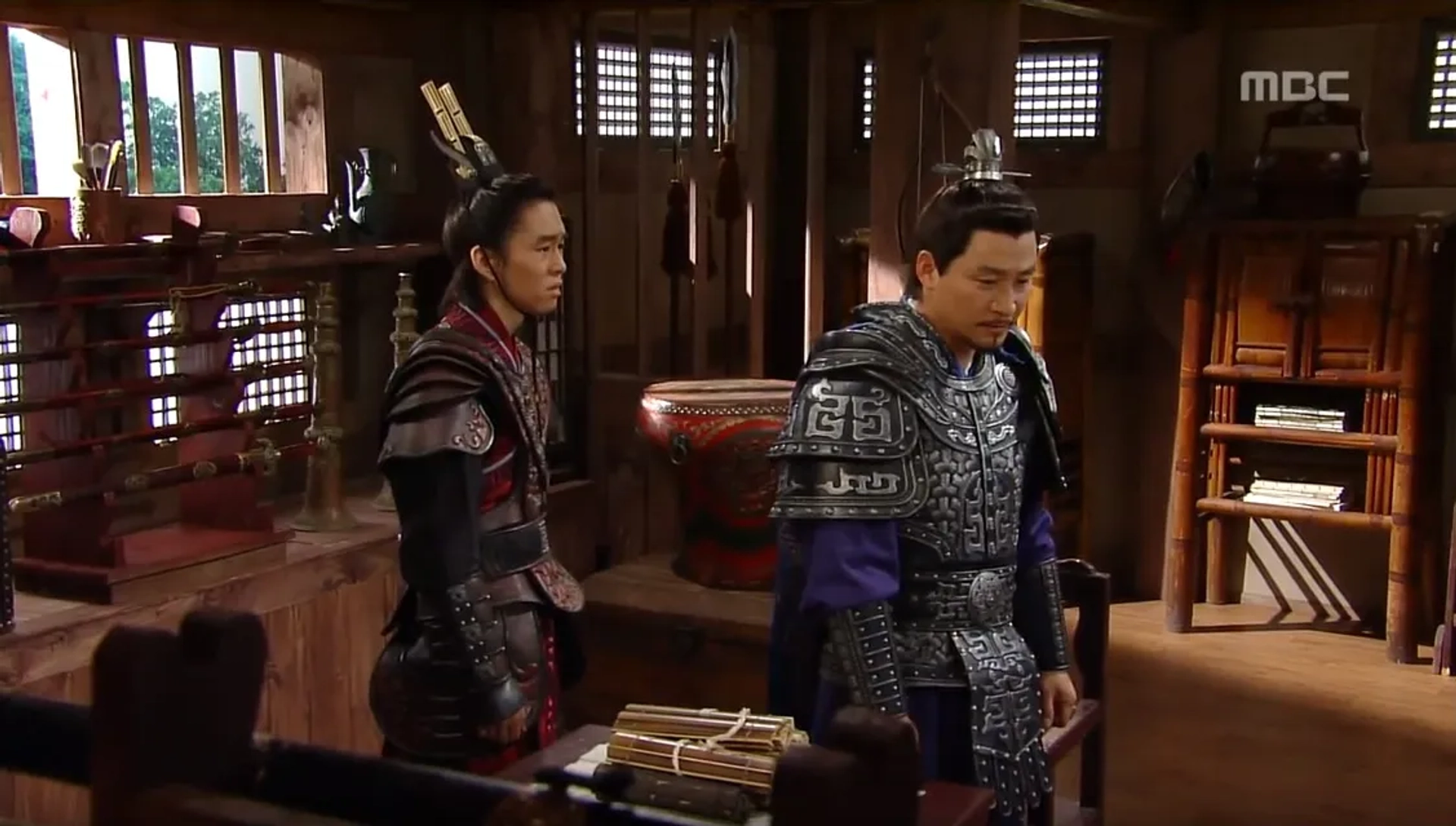 No-min Jeon and Kwak Jung-Wook in The Great Queen Seondeok (2009)