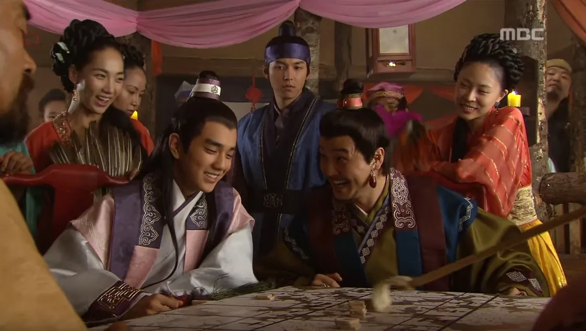 Jeong Woong-in, Yoo Seung-ho, and Sang-wuk Ryu in The Great Queen Seondeok (2009)