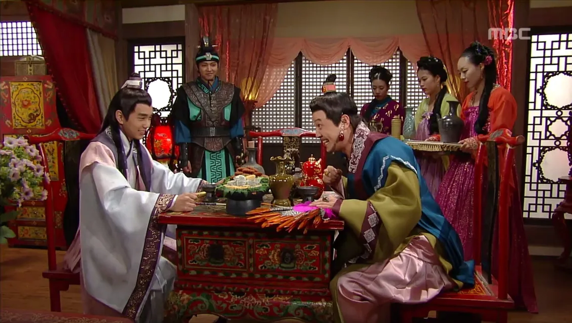 Jeong Woong-in, Yoo Seung-ho, and Sang-wuk Ryu in The Great Queen Seondeok (2009)