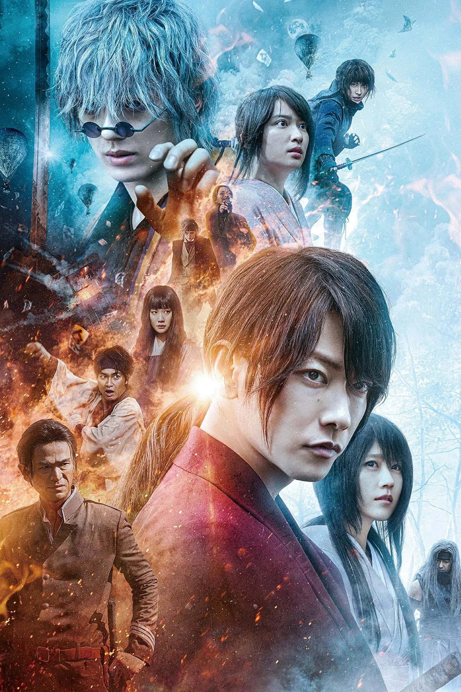 John DeMita, Yôsuke Eguchi, Yû Aoi, Shinnosuke Abe, Takeru Satoh, and Kasumi Arimura in Rurouni Kenshin: Final Chapter Part I - The Final (2021)