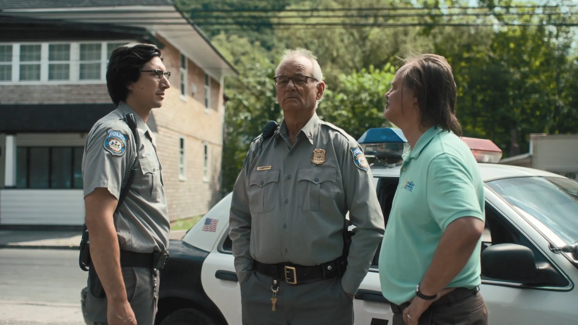 Bill Murray, Larry Fessenden, and Adam Driver in The Dead Don't Die (2019)