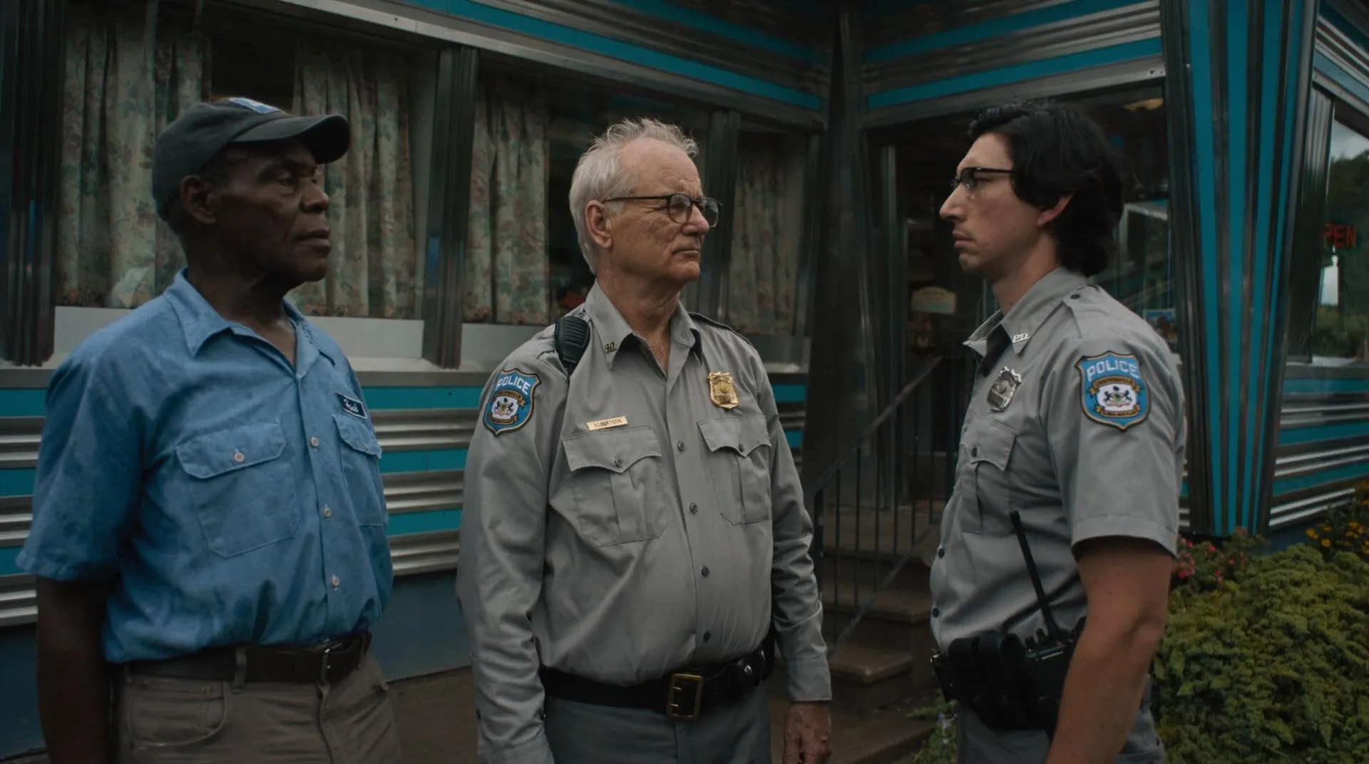 Bill Murray, Danny Glover, and Adam Driver in The Dead Don't Die (2019)