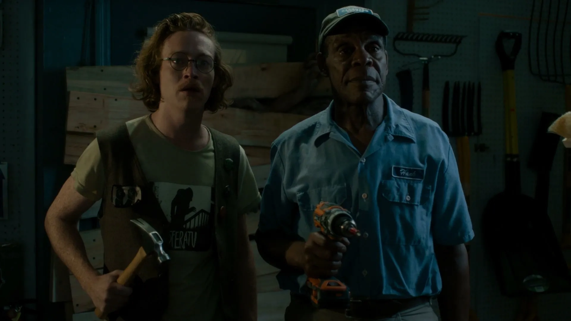 Danny Glover and Caleb Landry Jones in The Dead Don't Die (2019)