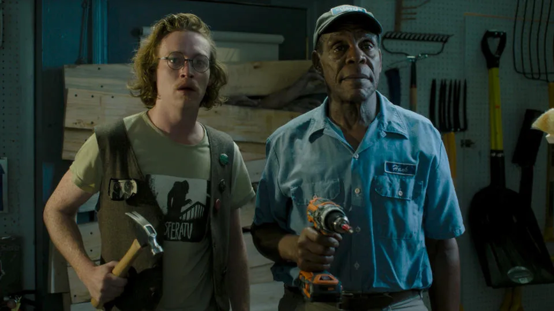 Danny Glover and Caleb Landry Jones in The Dead Don't Die (2019)