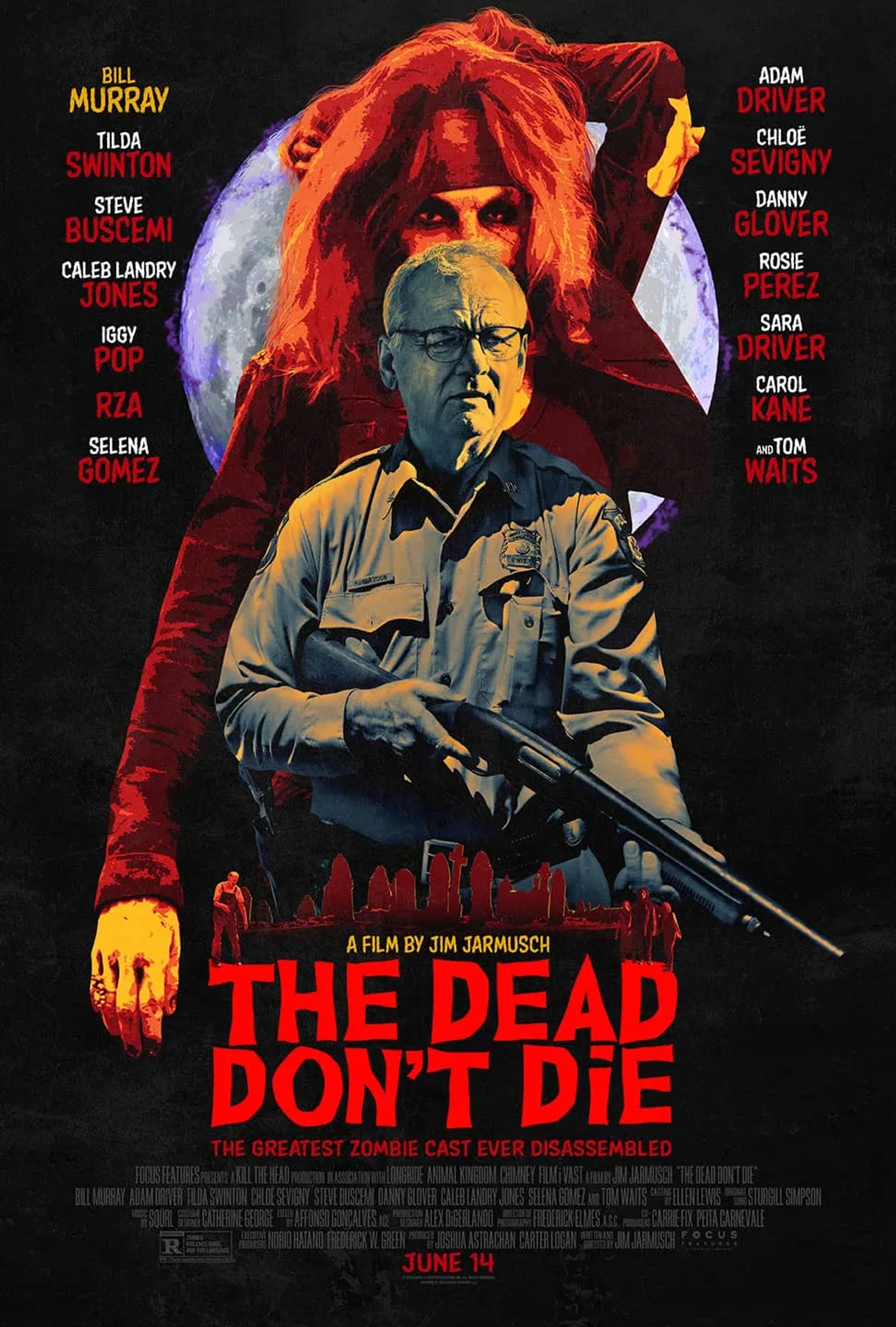 Bill Murray and Sara Driver in The Dead Don't Die (2019)