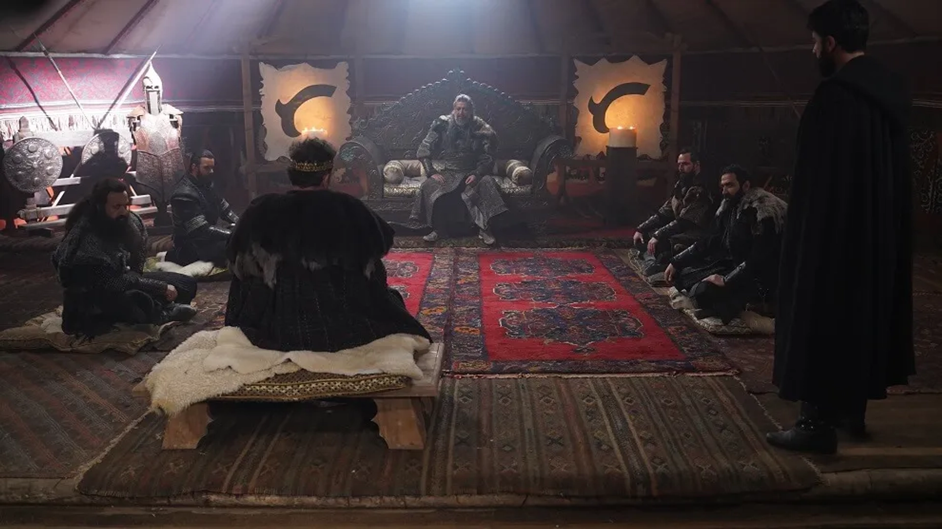 Toprak Sergen, Mehmet Özgür, Korel Cezayirli, Ferit Kaya, Firat Topkorur, Baris Arduç, and Erdinç Gülener in Alparslan: The Great Seljuks (2021)